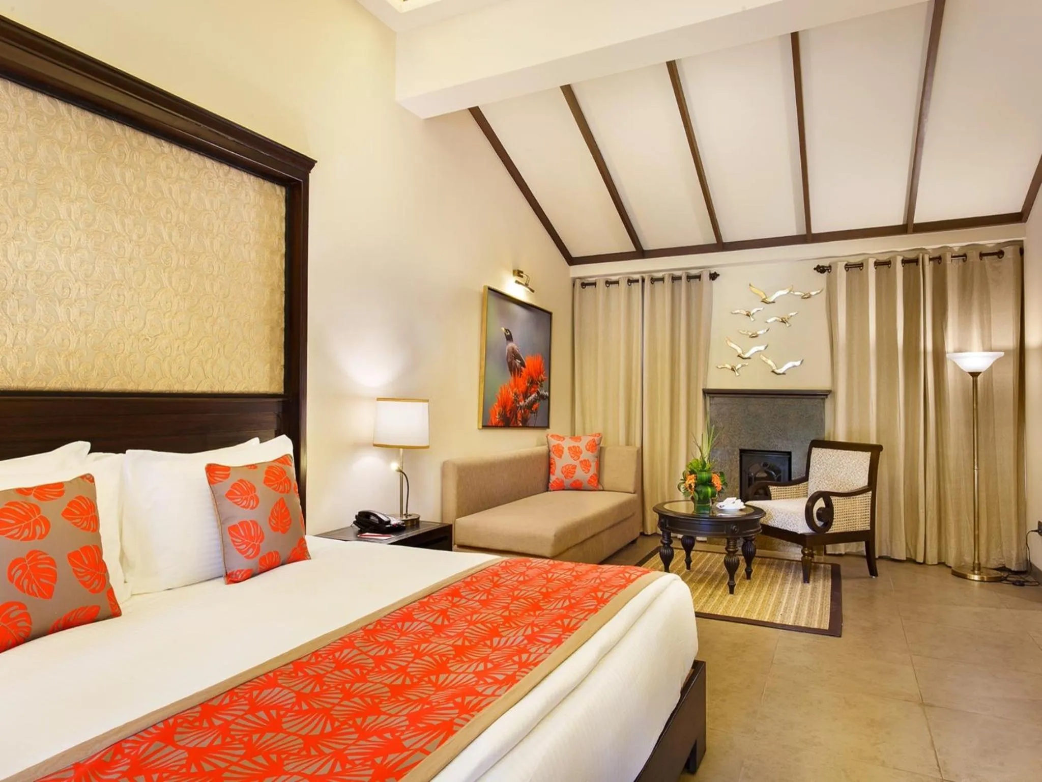 Bedroom, Bed in Taj Corbett Resort and Spa Uttarakhand