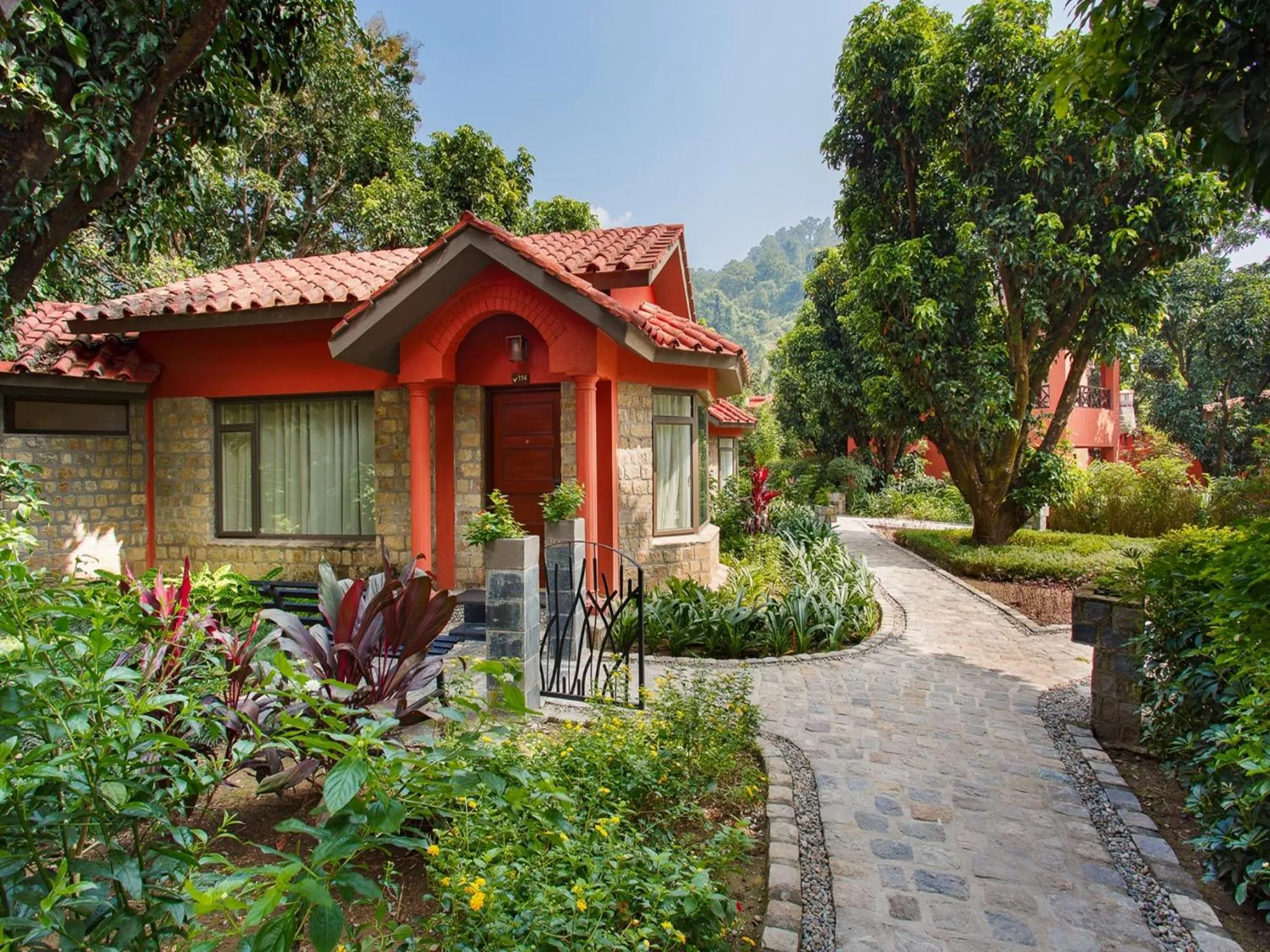 Garden view in Taj Corbett Resort and Spa Uttarakhand