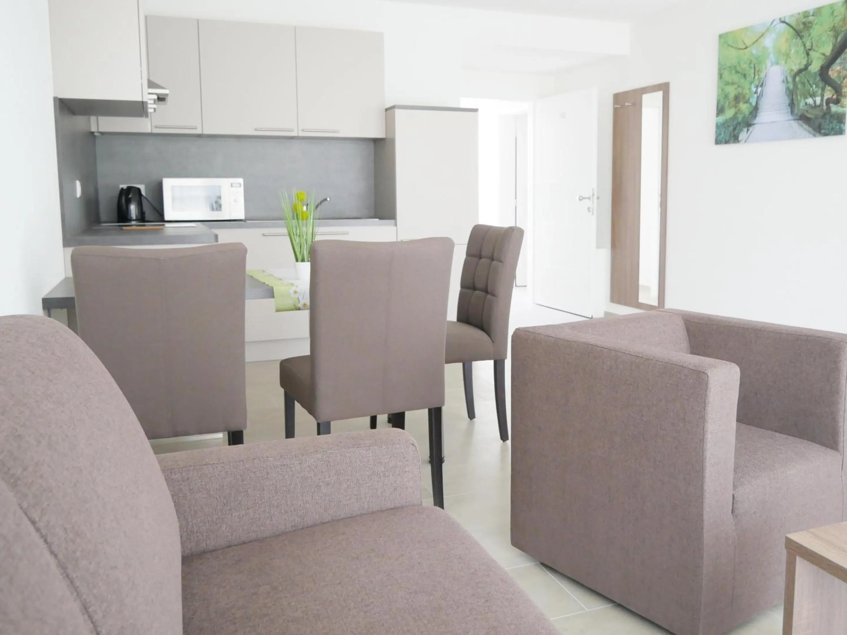 Kitchen or kitchenette in Hotel & Mühlenapartments