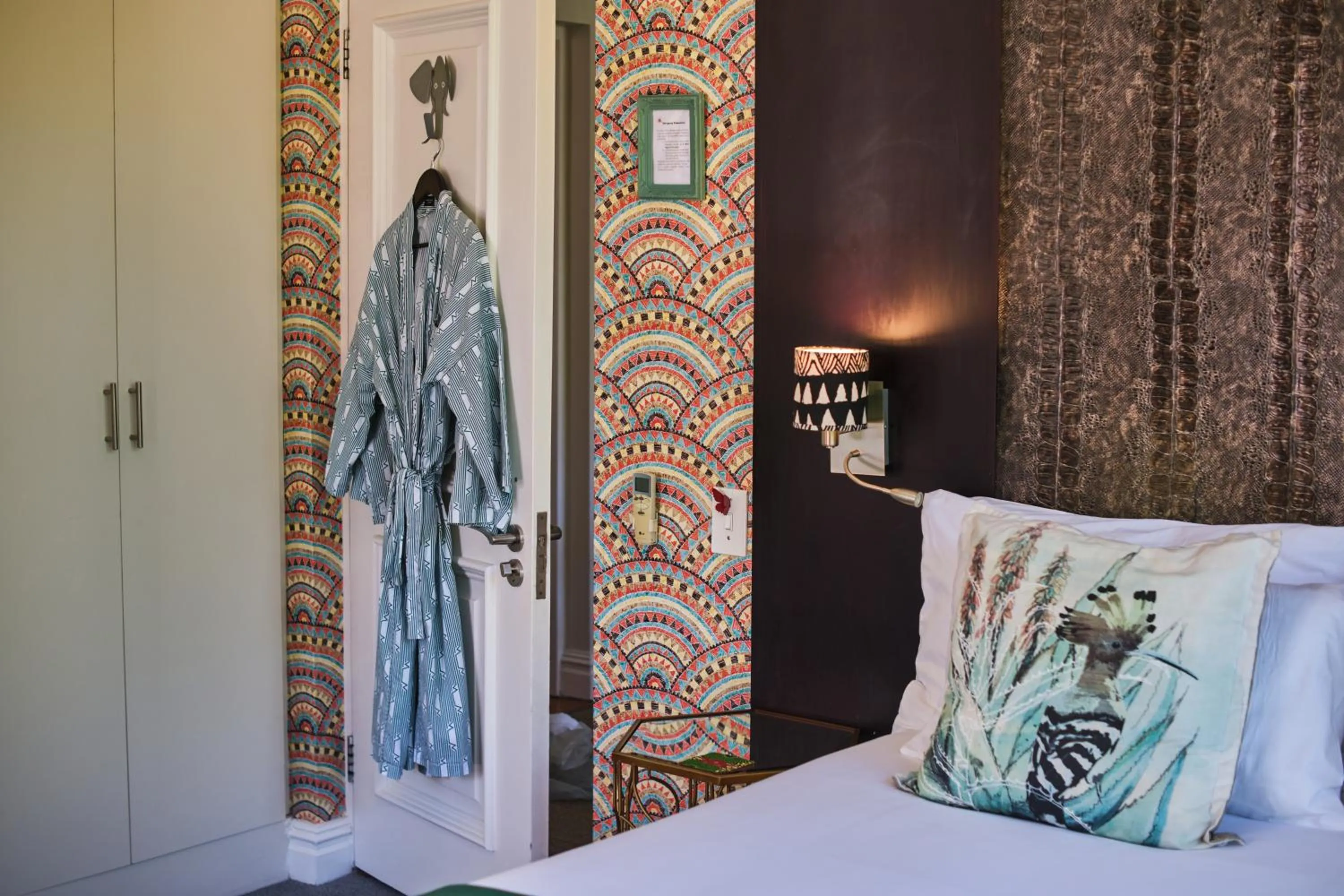 Decorative detail, Bed in Derwent House