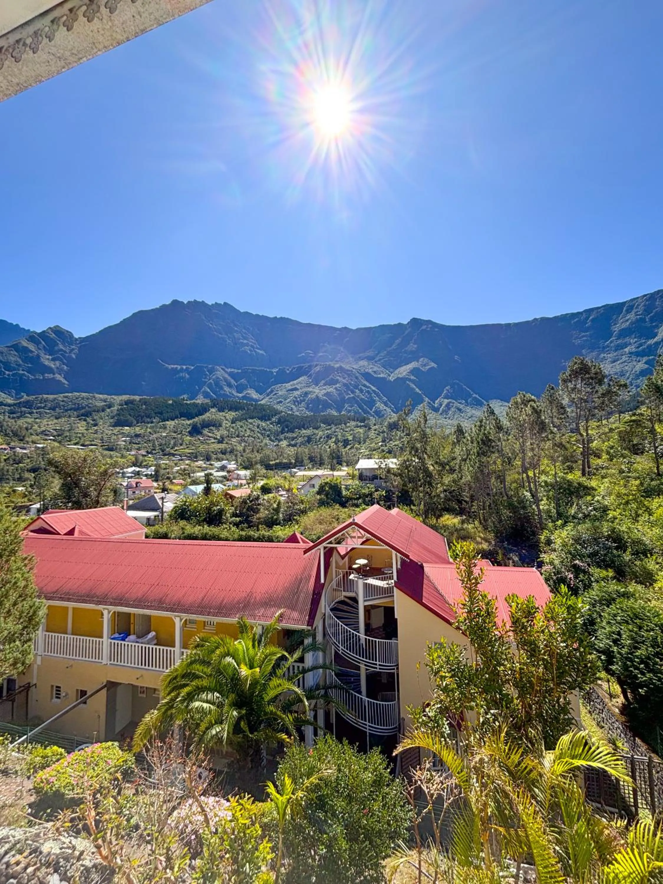 Mountain view in Hotel Le Cilaos