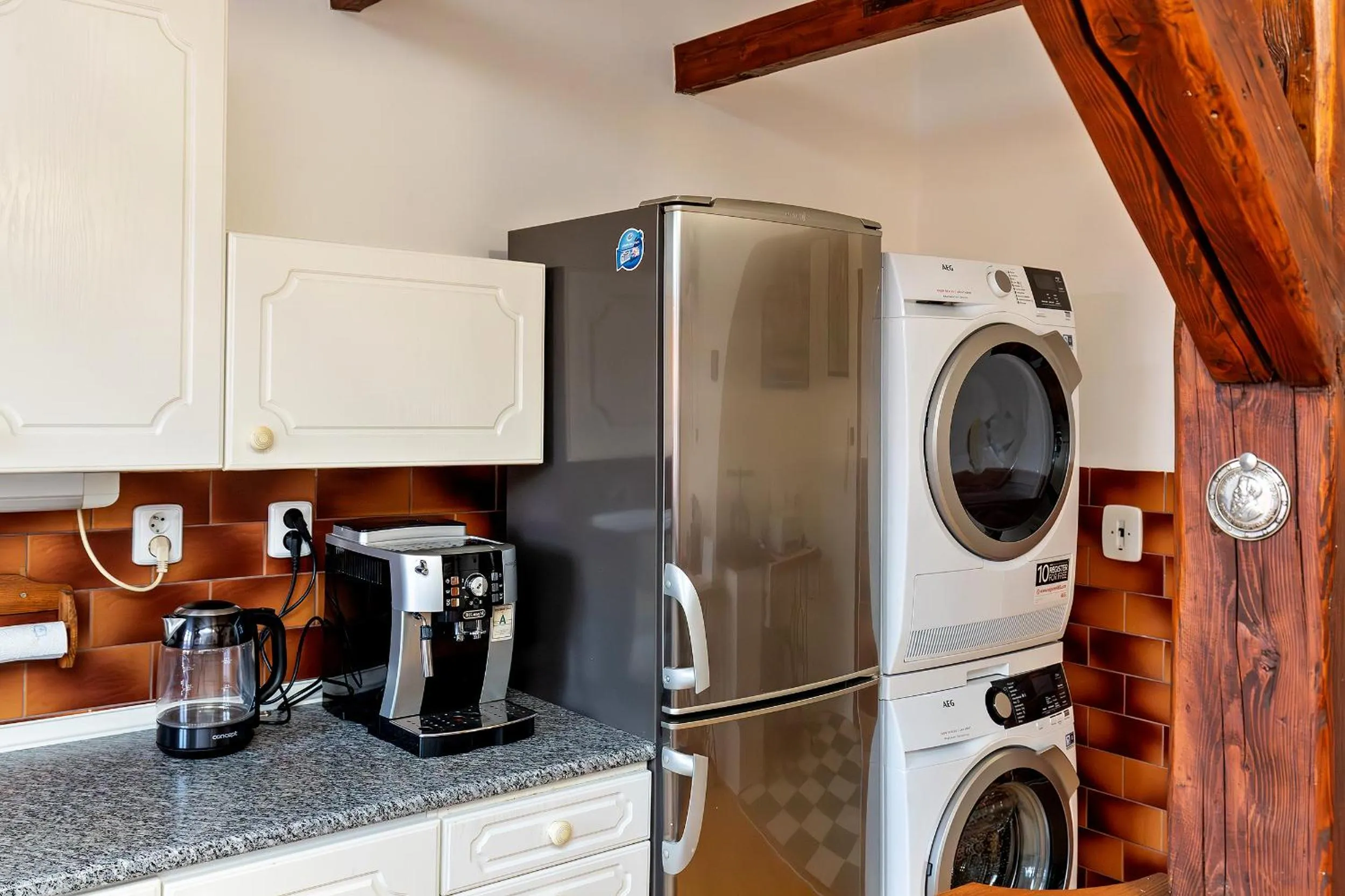 Communal kitchen in Pension Nostalgie - Minihotel