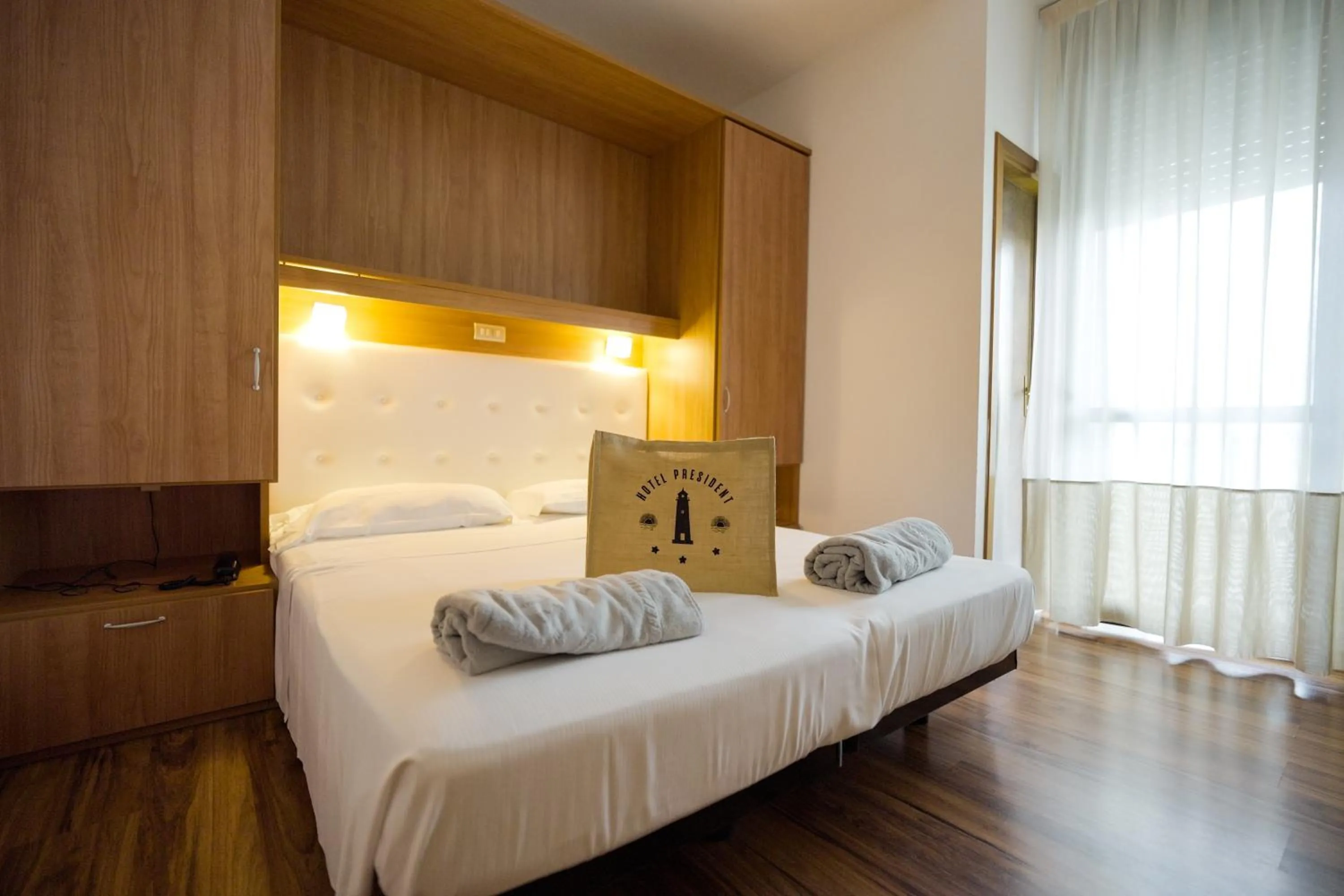 Bed in Hotel President