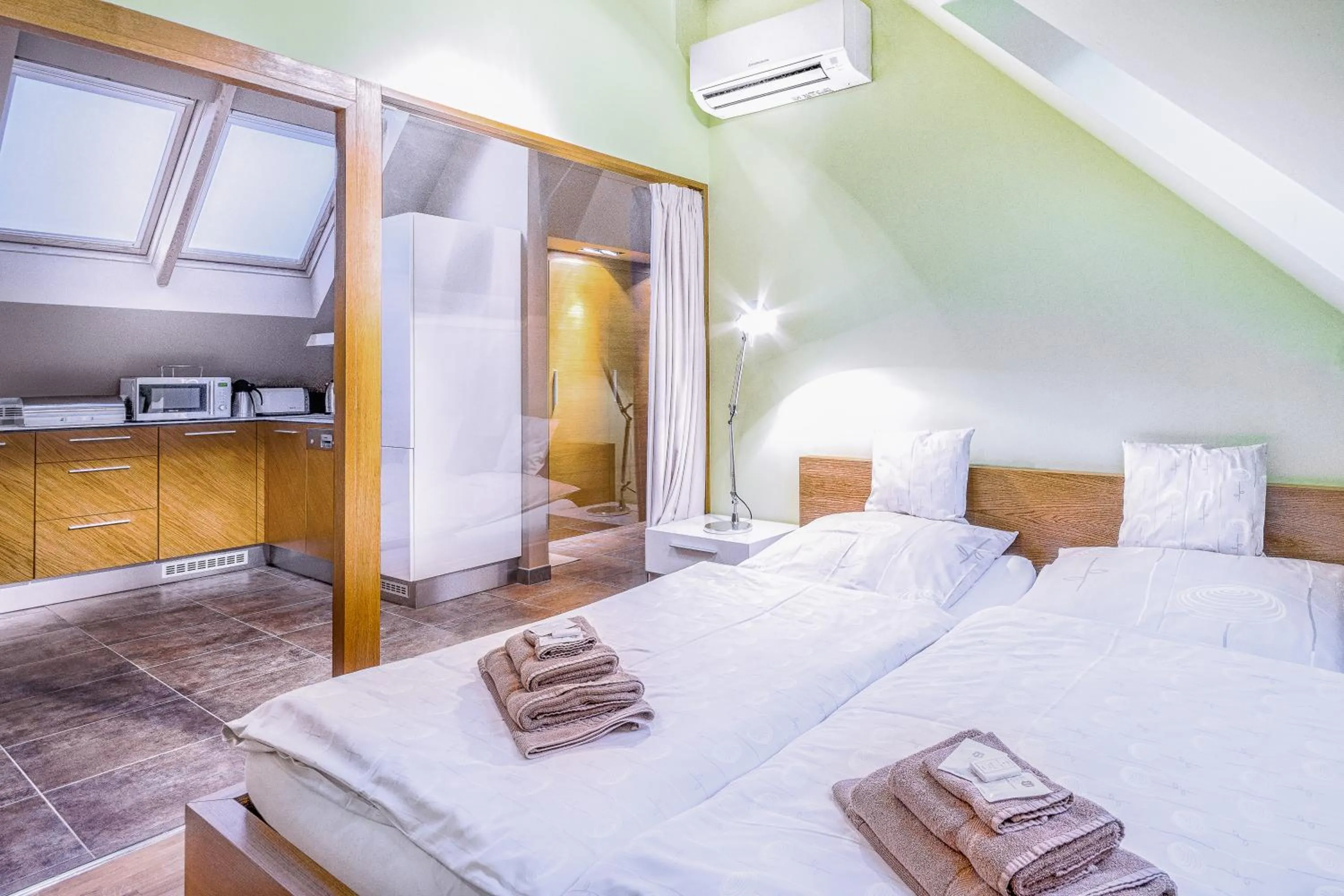 Photo of the whole room, Bed in Apartmany Chornitzeruv dum