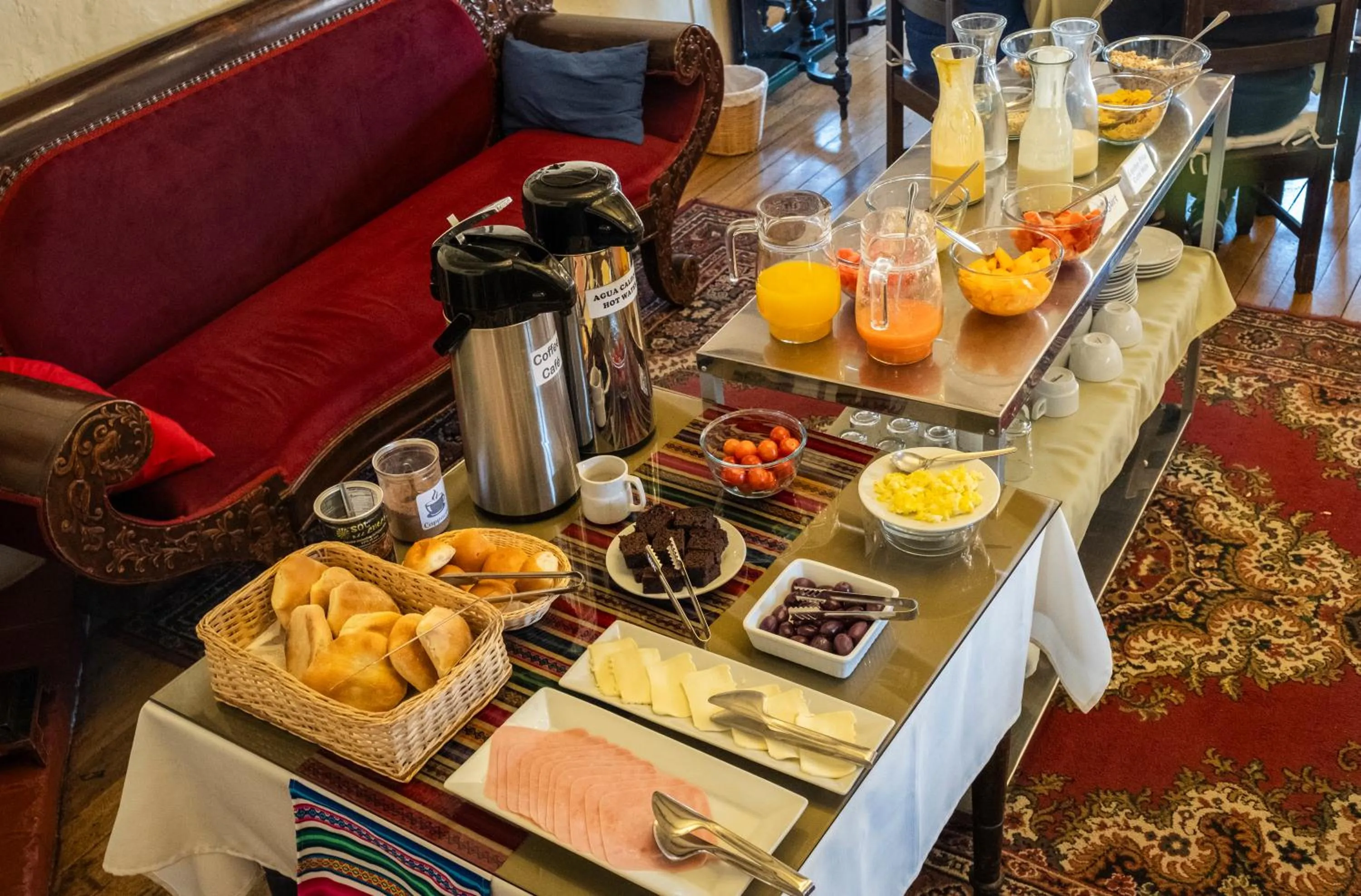 Breakfast in Hostal Corihuasi