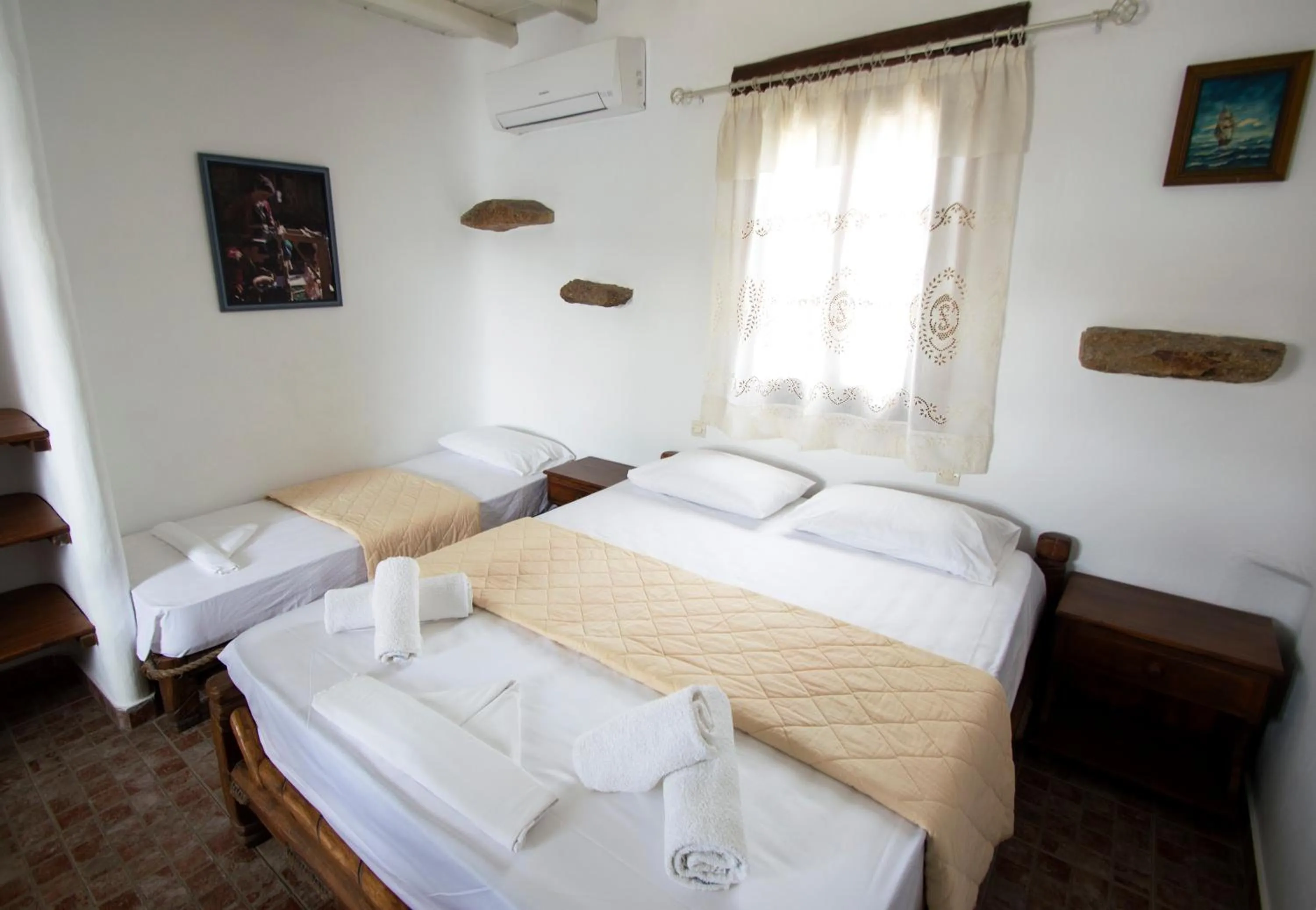 Bed in Alexandros Mykonos