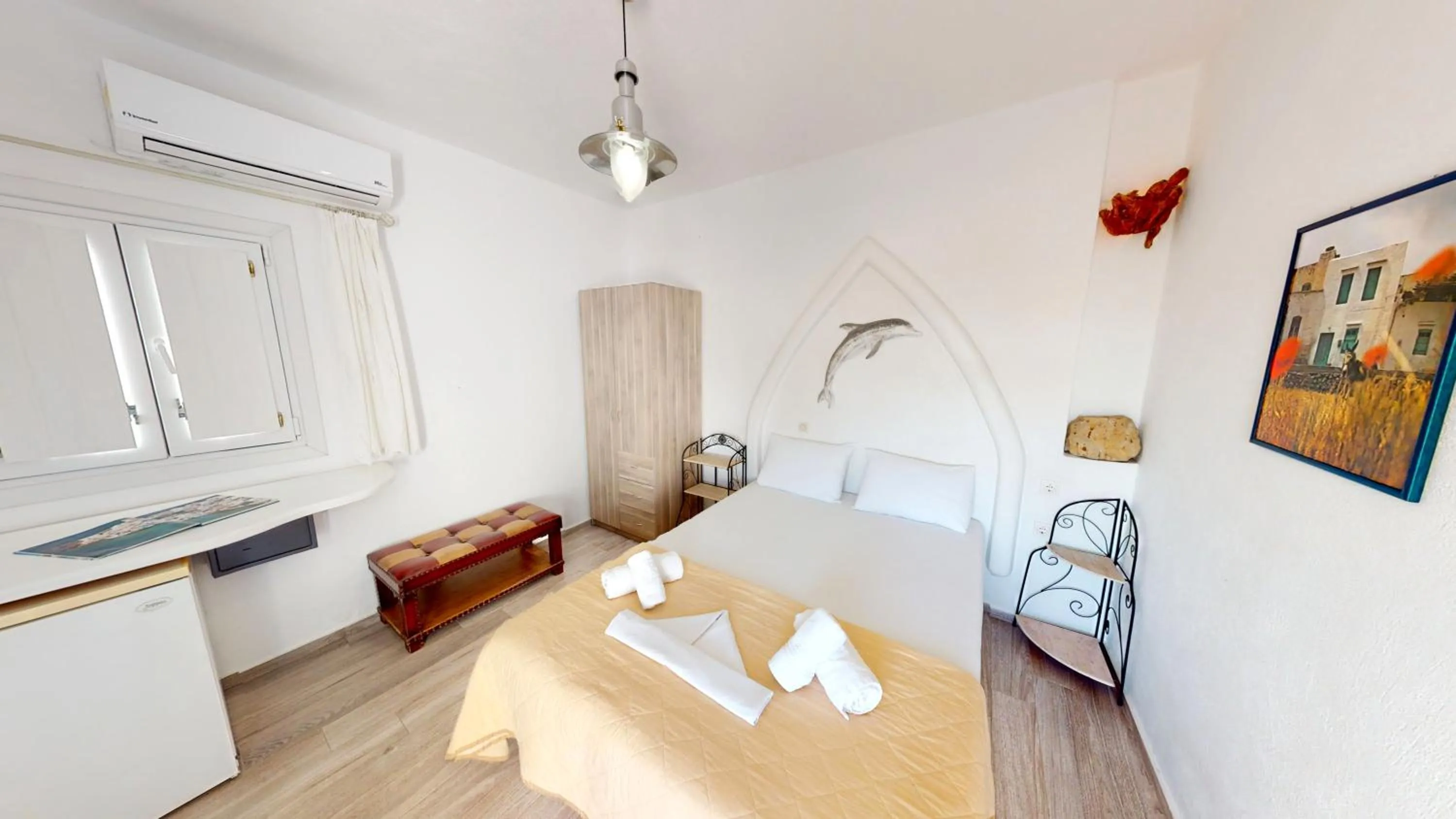 Bed in Alexandros Mykonos