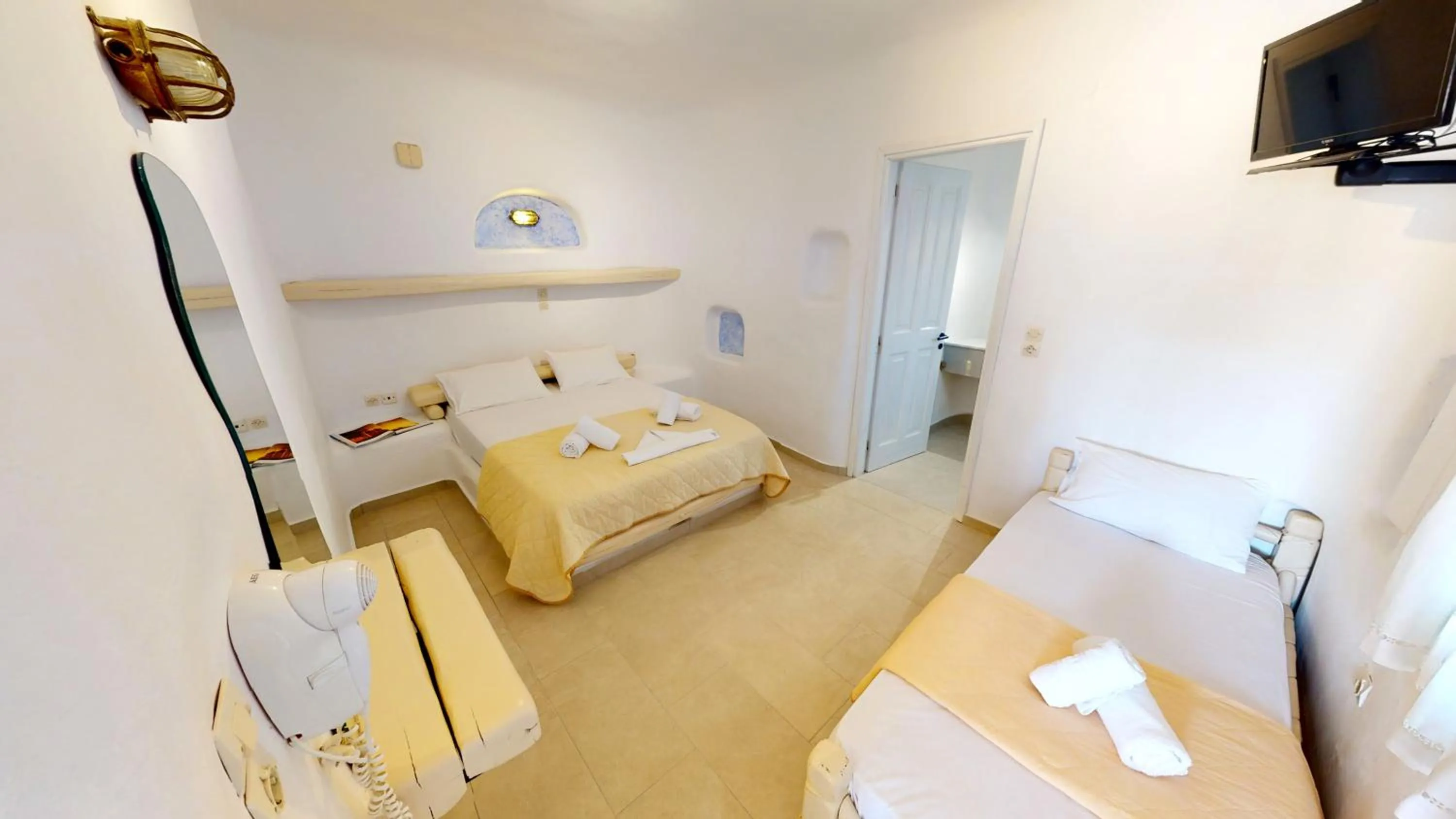 Bed in Alexandros Mykonos