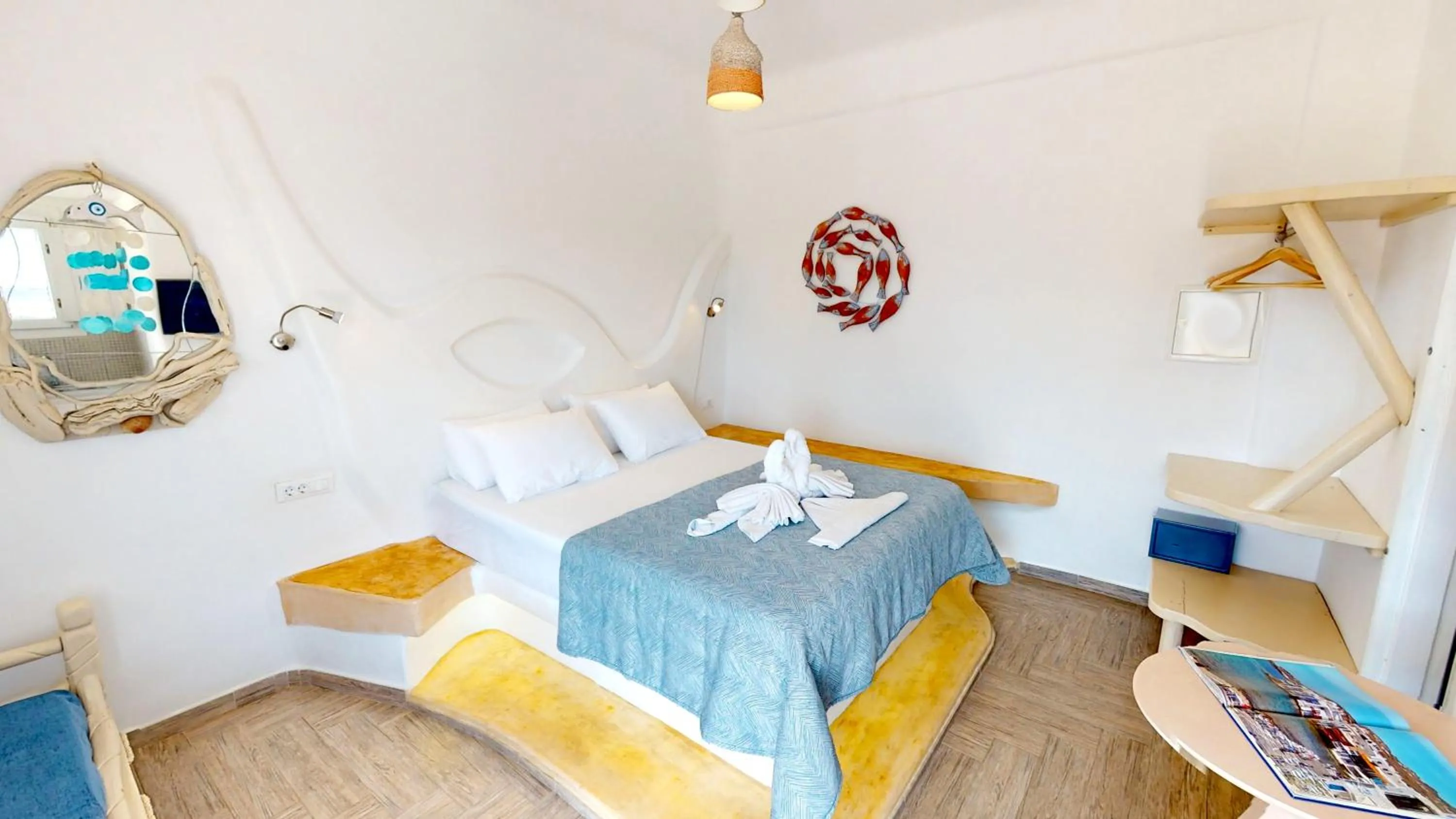 Bed in Alexandros Mykonos