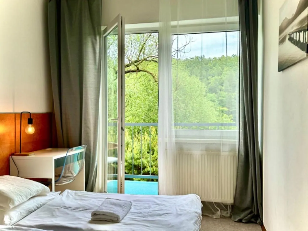 Bed in Hotel Admiral