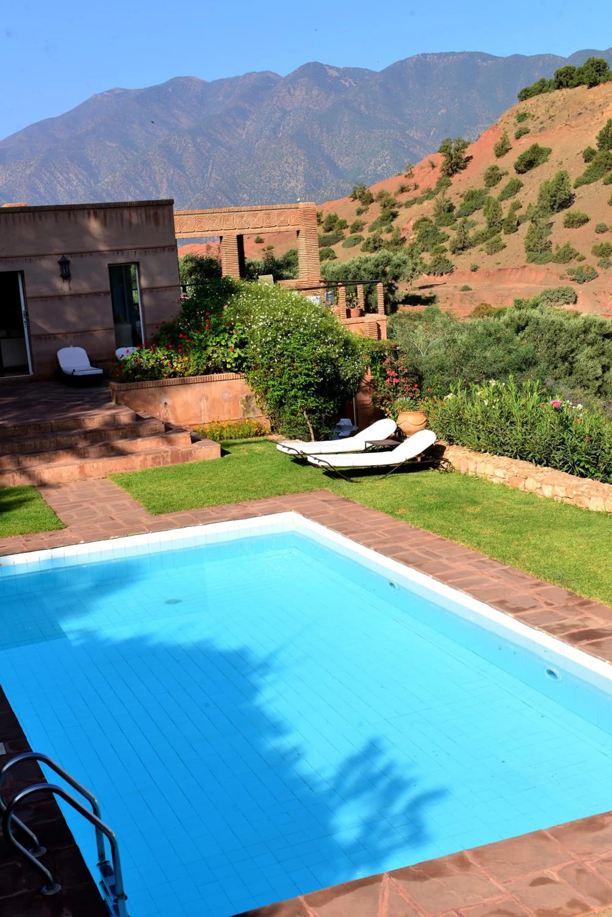 Pool view in Domaine La Source