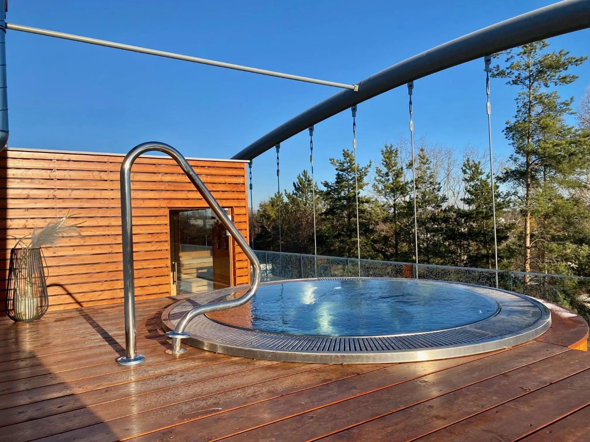 Hot Tub in Sporthotel Kurz