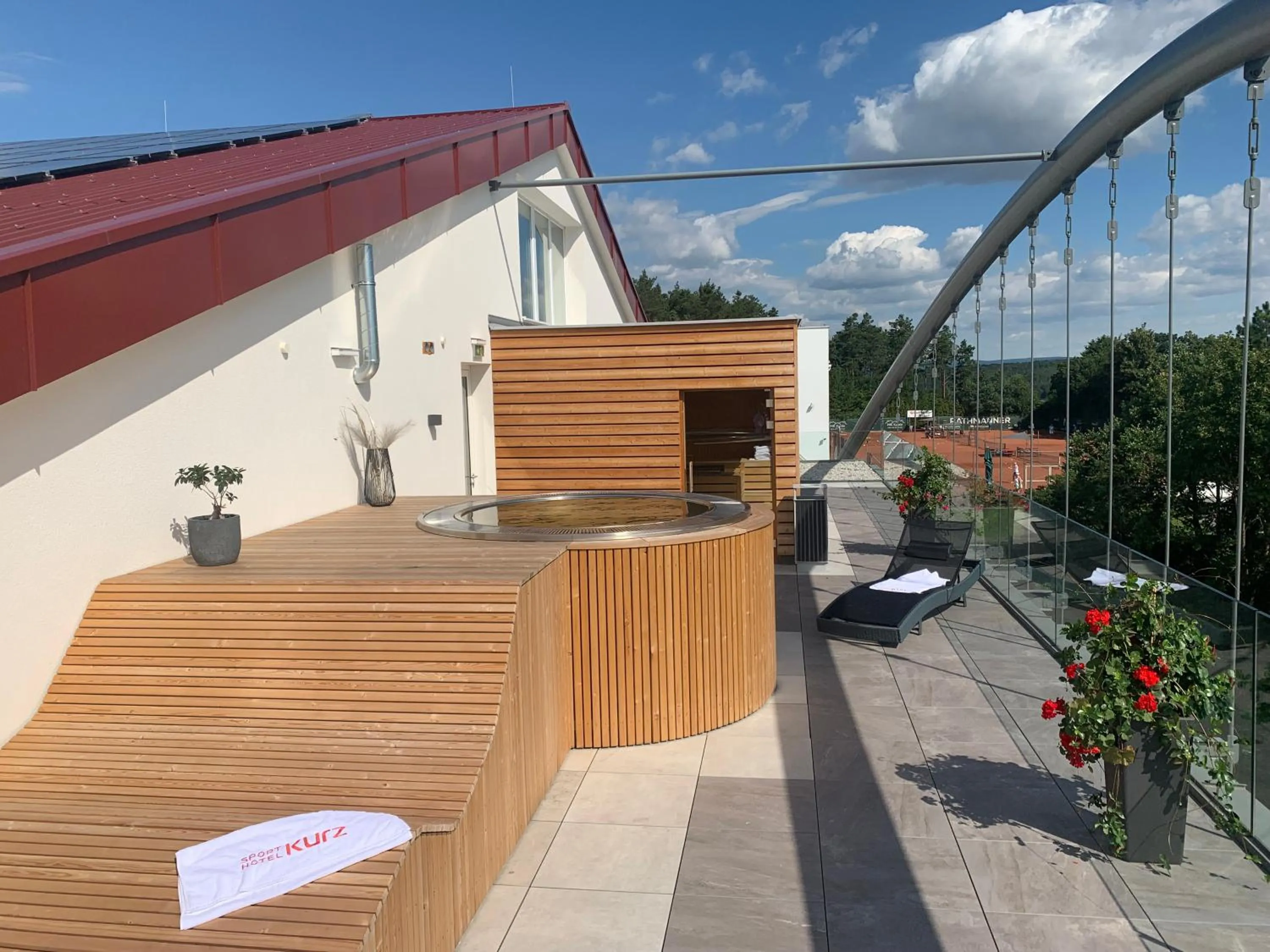 Hot Tub in Sporthotel Kurz