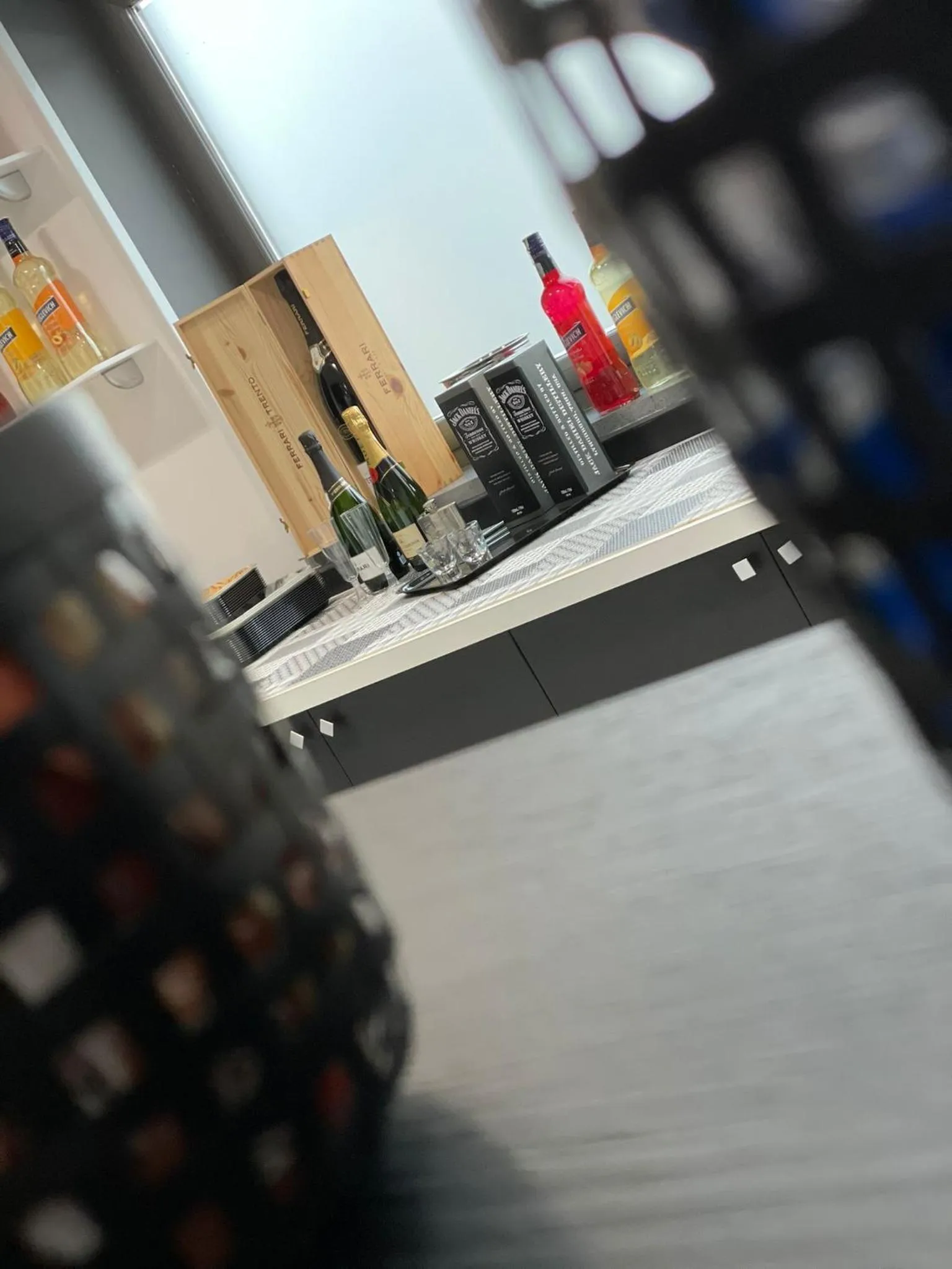 Kitchen or kitchenette in Hotel Cristian