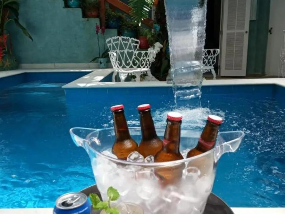Pool view in Pousada Tô na Praia Juquehy