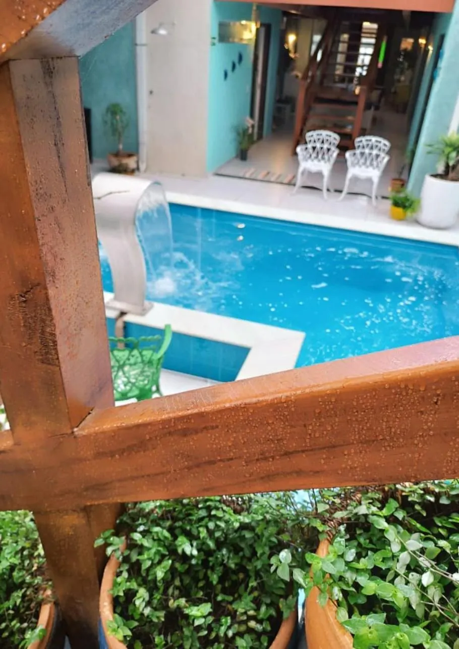 Pool view in Pousada Tô na Praia Juquehy