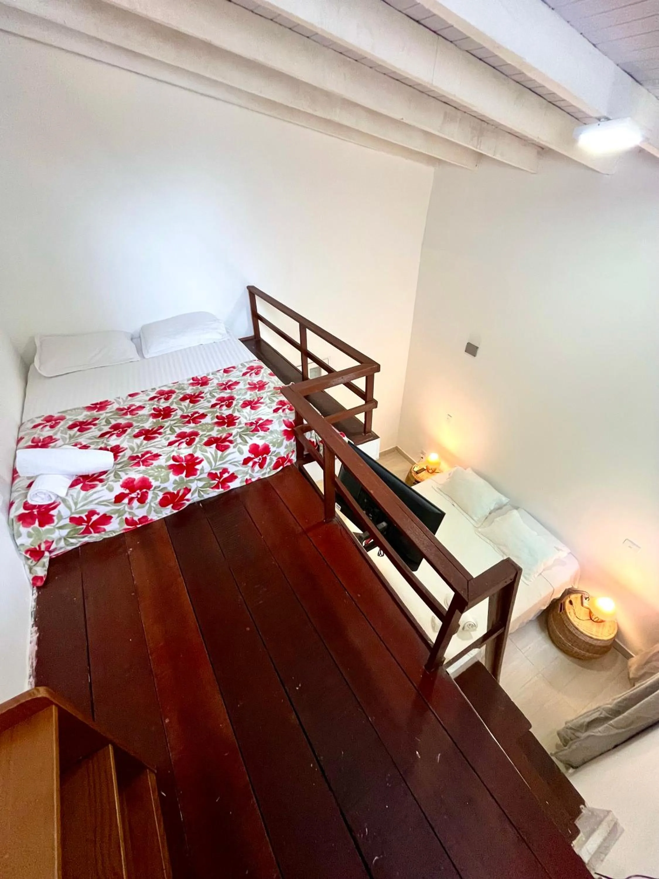 Bed in Pousada Tô na Praia Juquehy