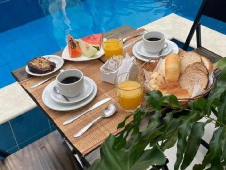 Pool view in Pousada Tô na Praia Juquehy