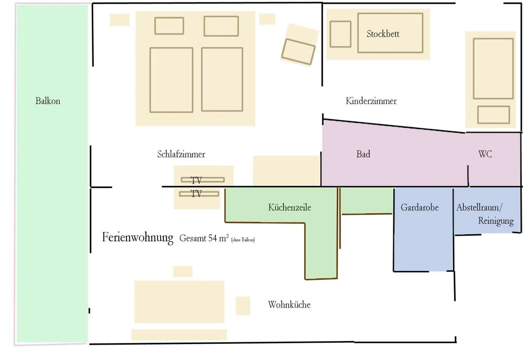 Floor plan in Gasthof Blasl