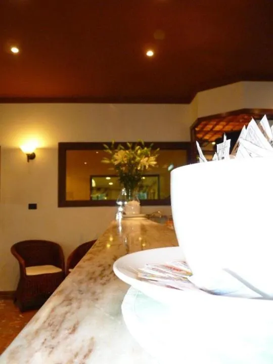 Decorative detail in Hotel Gambrinus