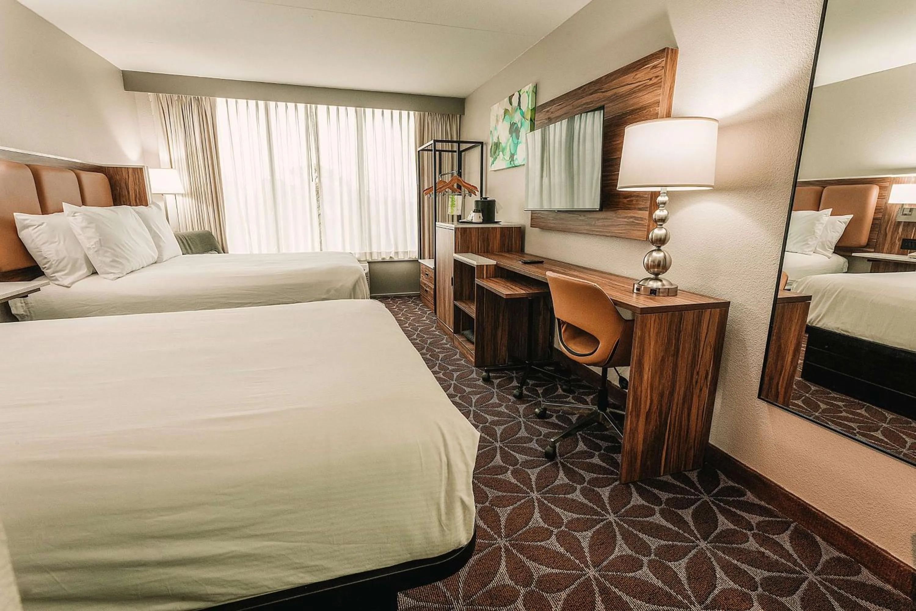 Photo of the whole room, Bed in Wyndham Garden Williamsburg Busch Gardens Area