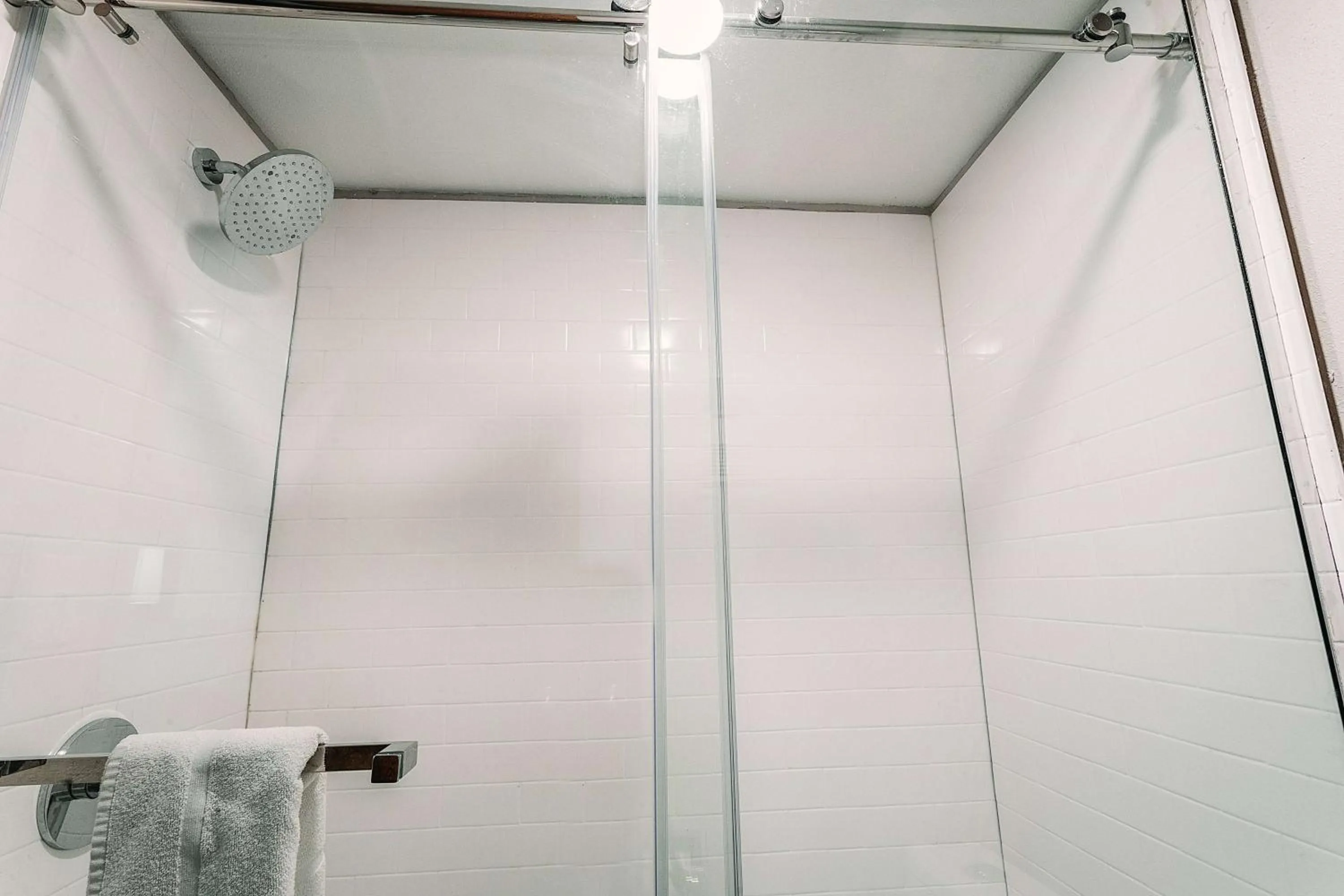 Shower in Wyndham Garden Williamsburg Busch Gardens Area