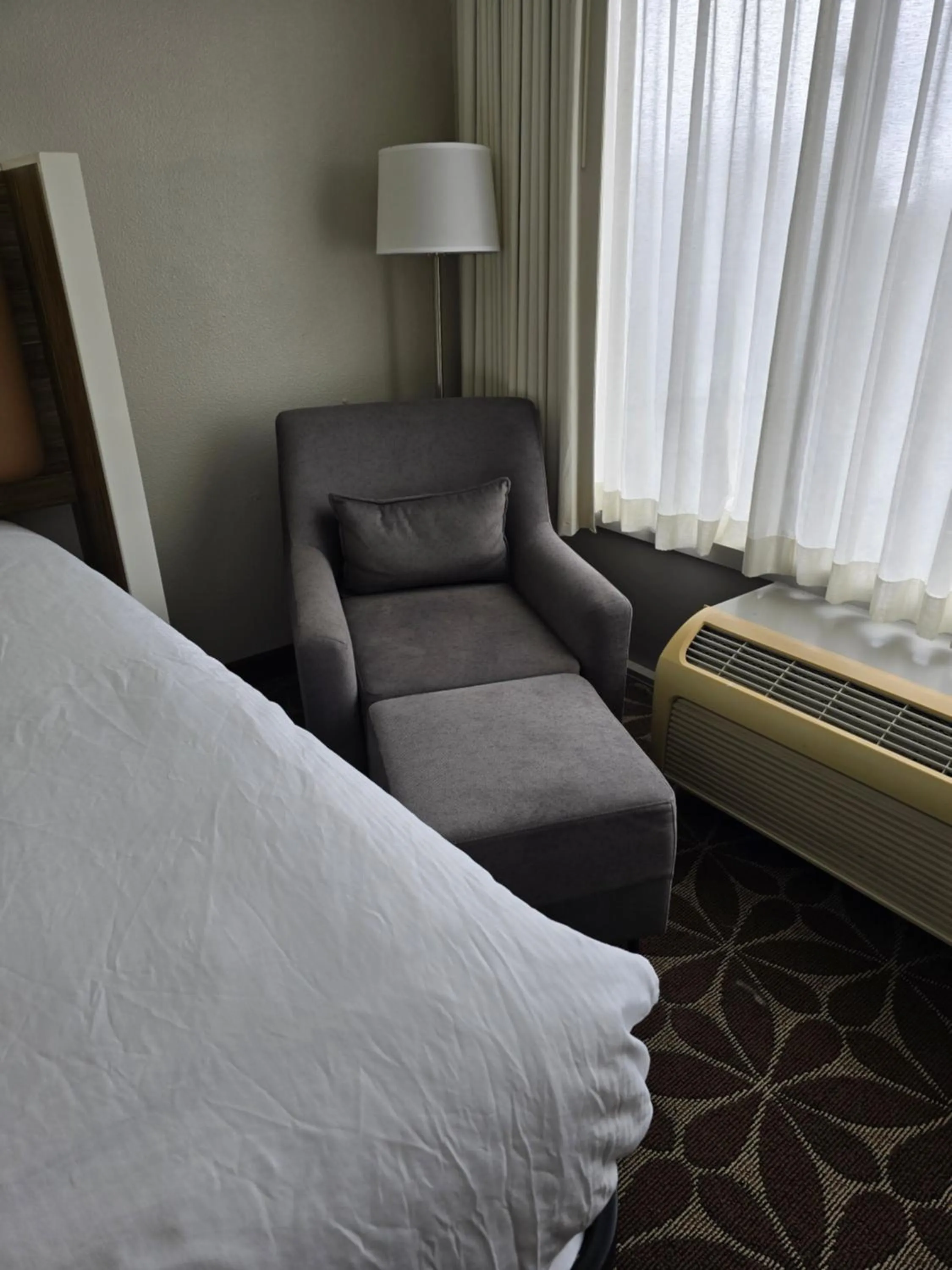 Seating area, Bed in Wyndham Garden Williamsburg Busch Gardens Area