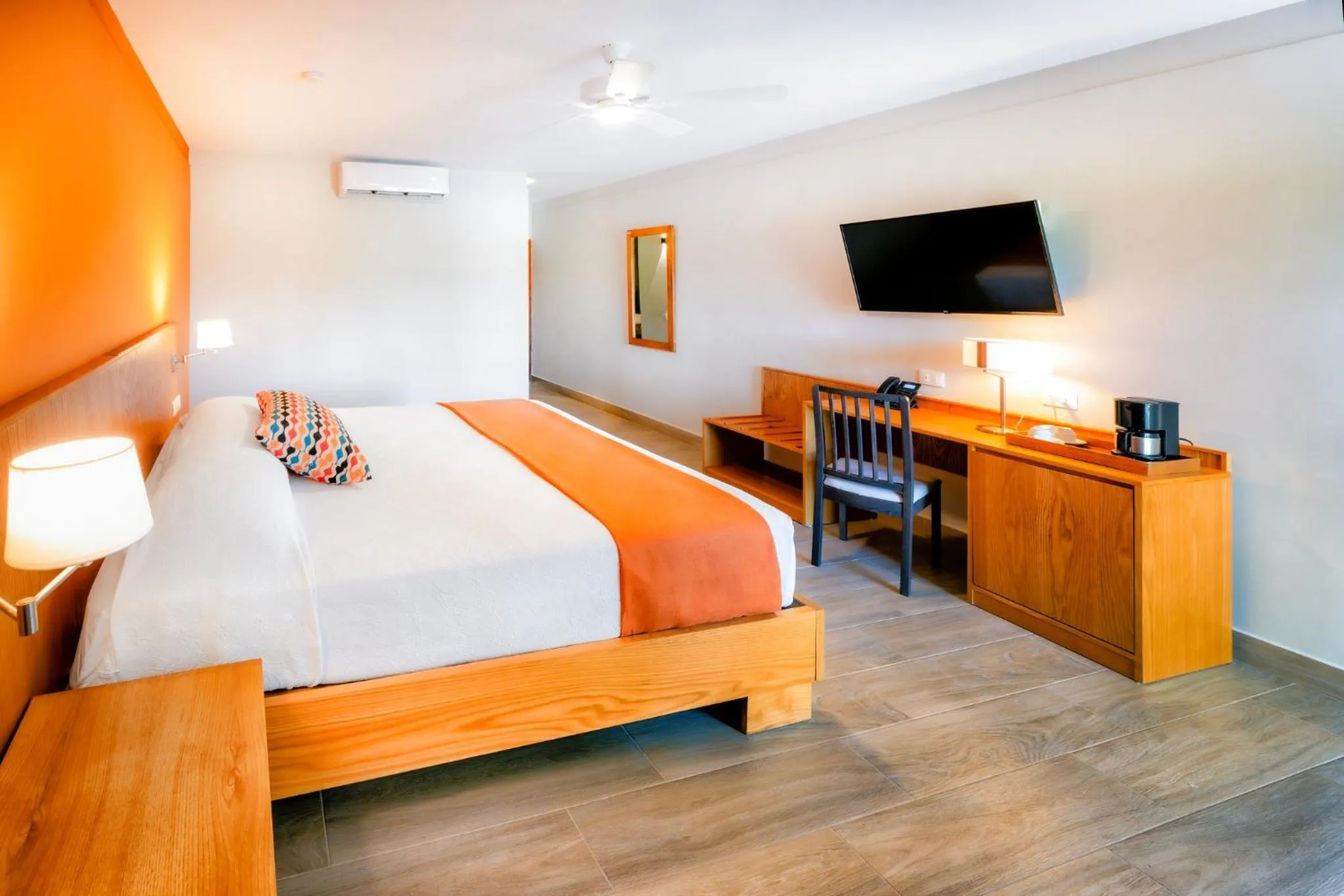 Bed in Coral Costa Caribe Beach Resort - All Inclusive