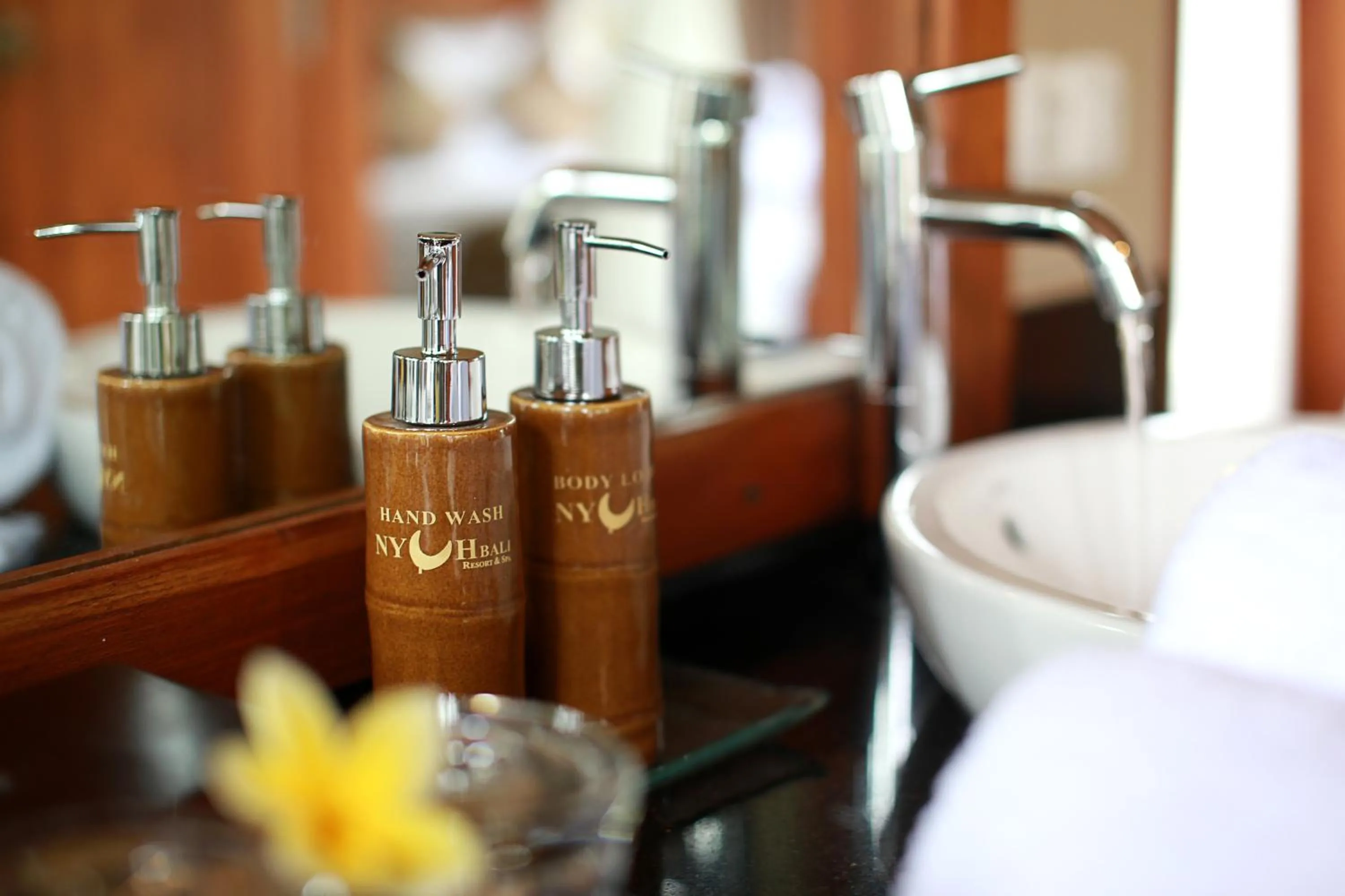 Bathroom, Bed in Ubud Nyuh Bali Resort & Spa