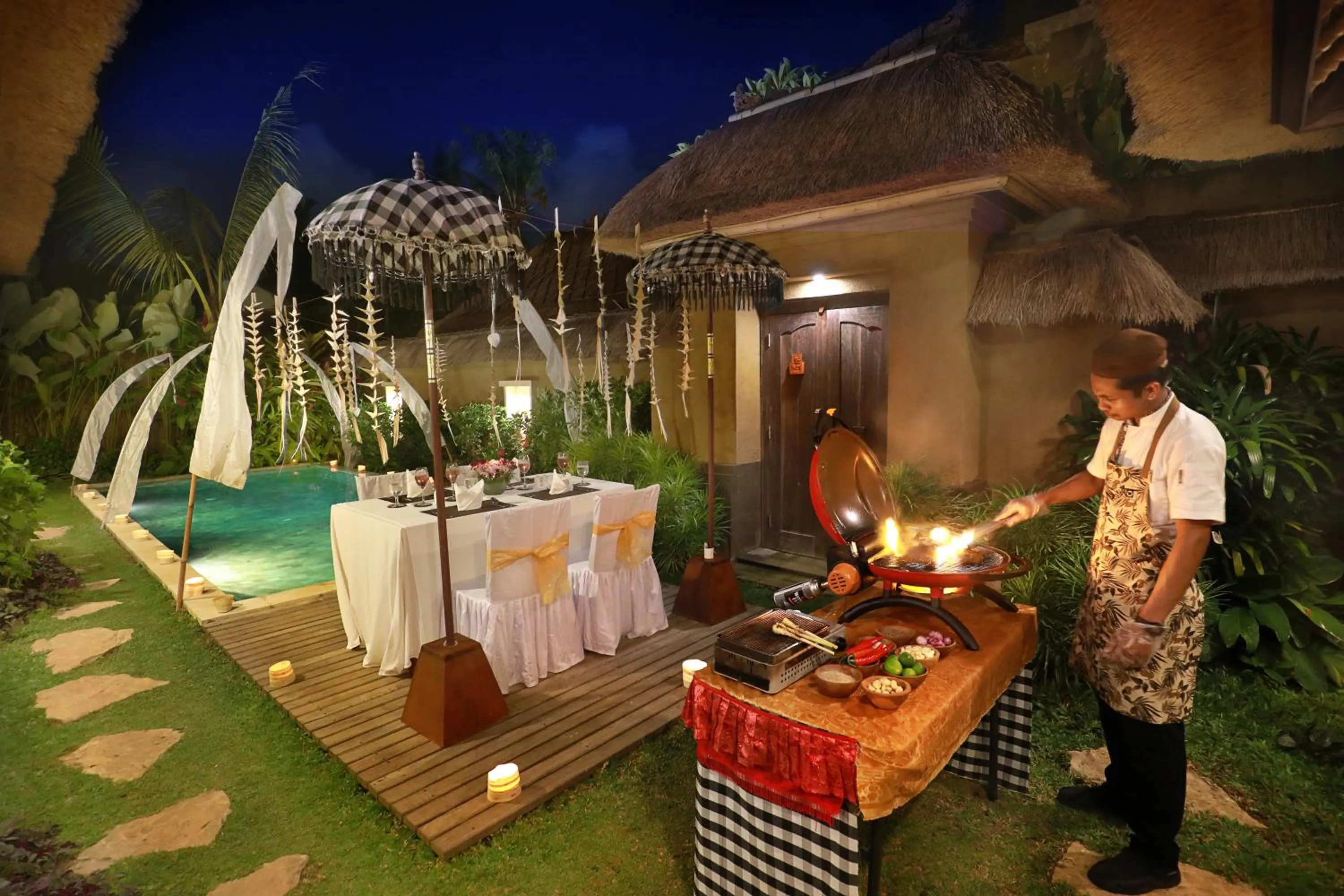BBQ facilities in Ubud Nyuh Bali Resort & Spa