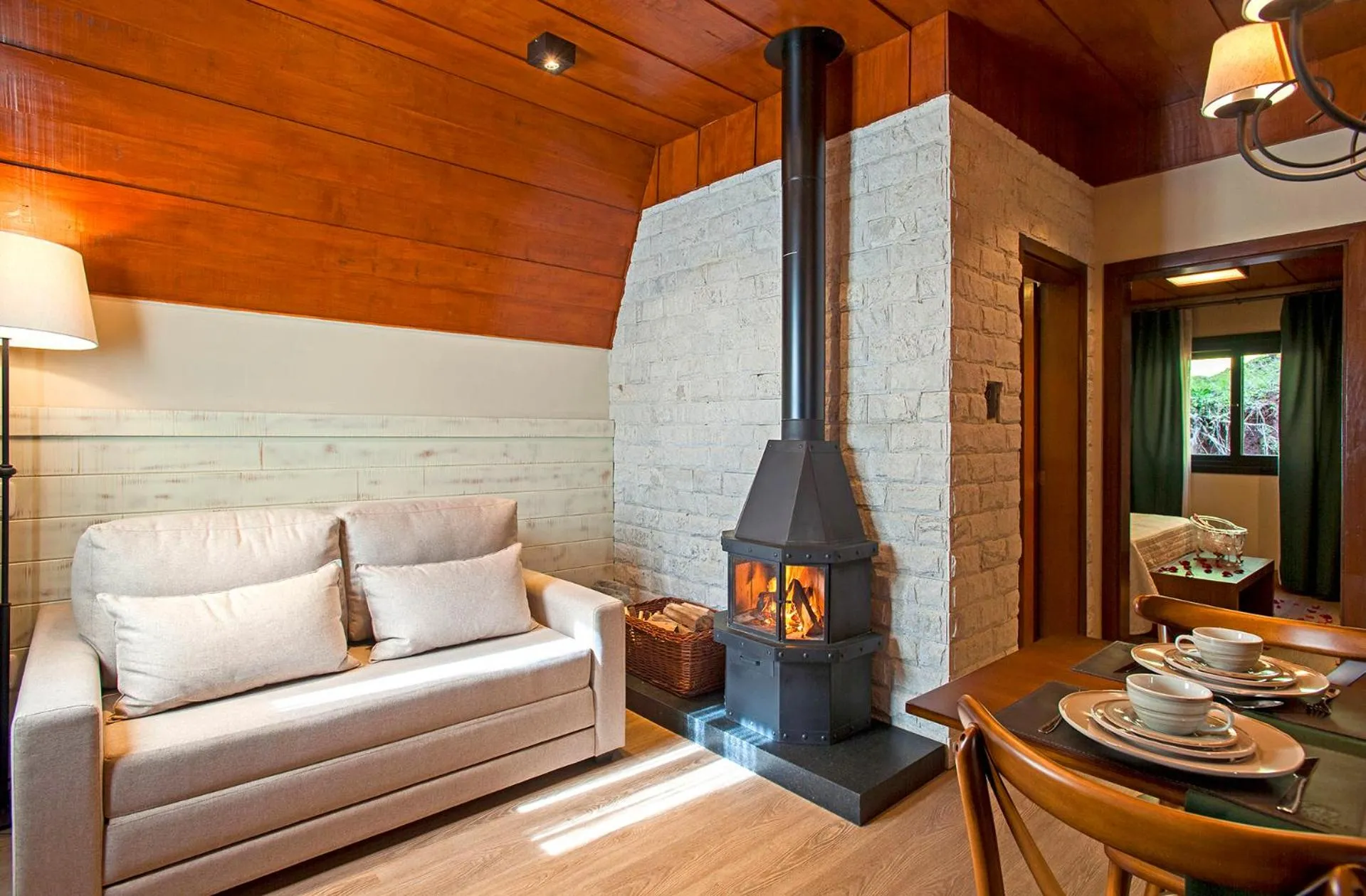 Living room in Hotel Fioreze Chalés