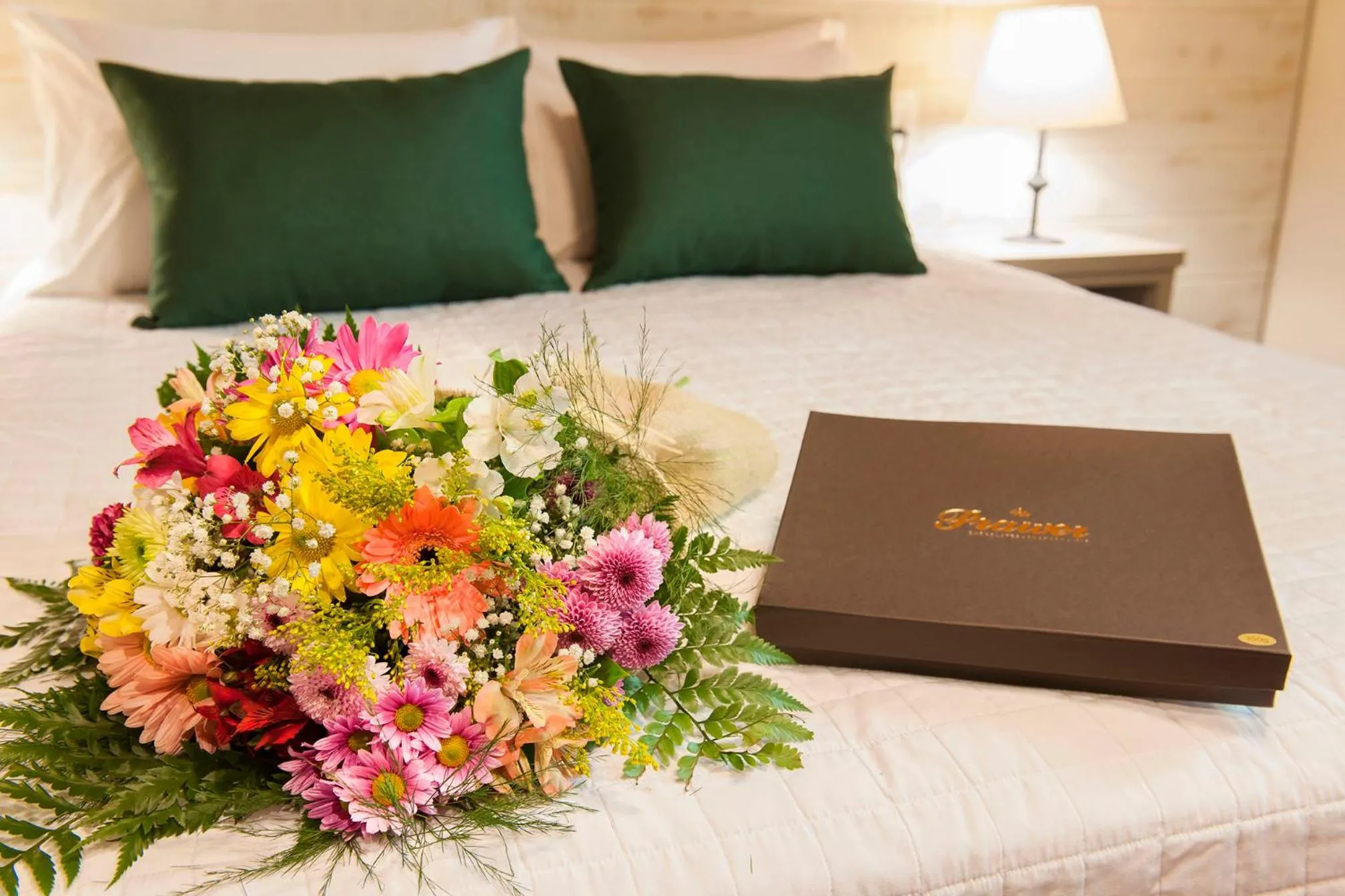 Bed in Hotel Fioreze Chalés