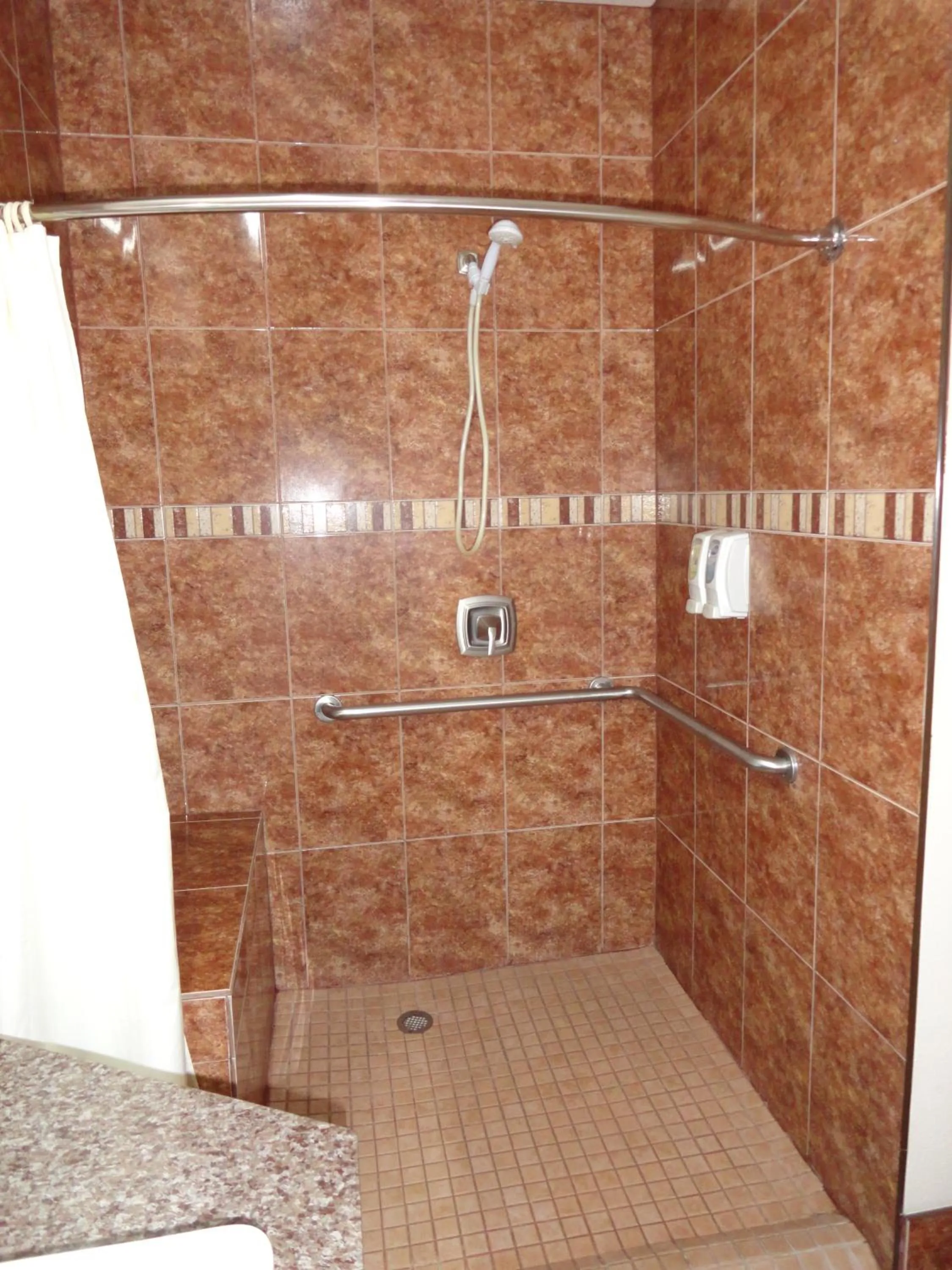 Shower in Americas Best Value Inn - Brownsville