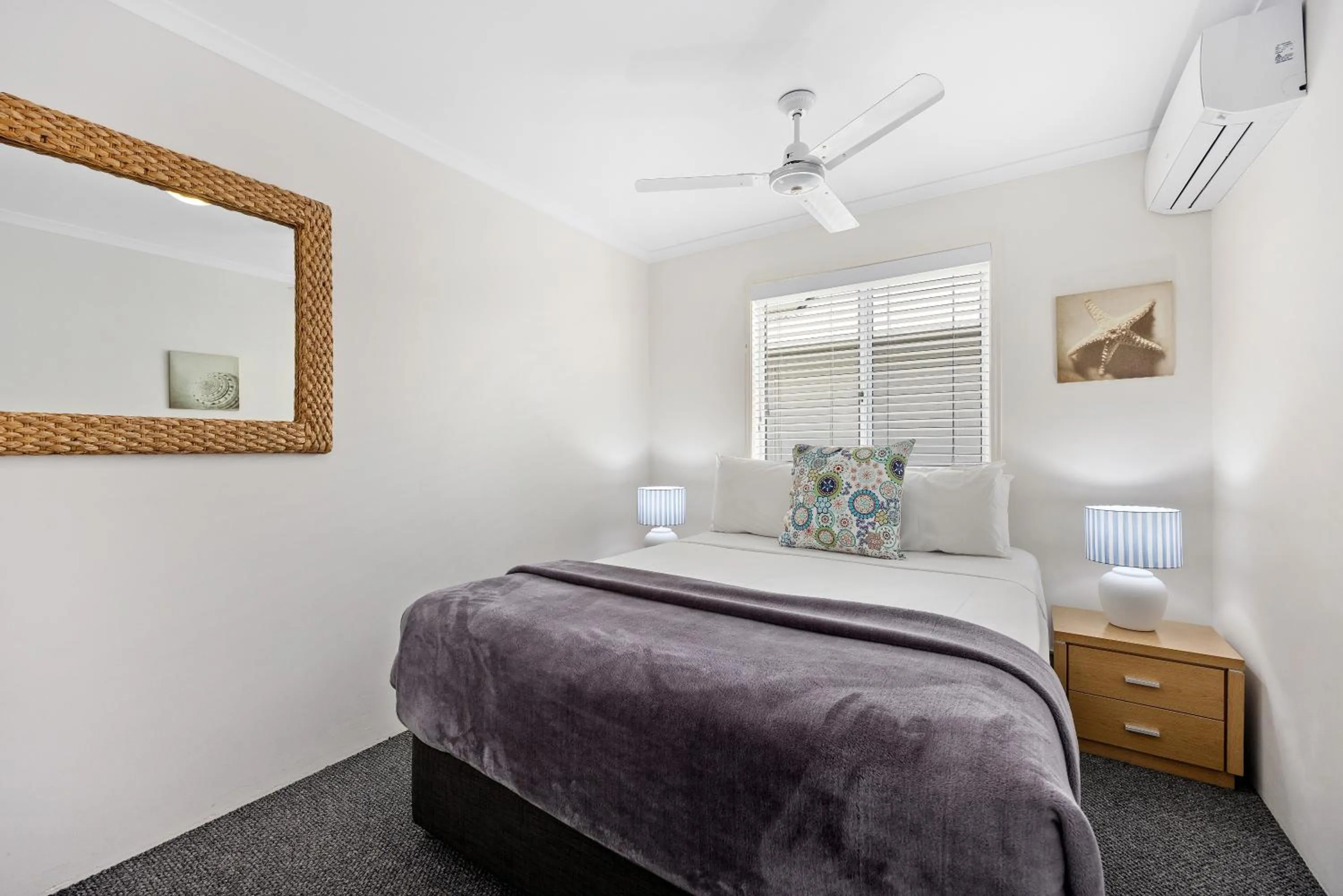 Bed in Noosa Outrigger Beach Resort