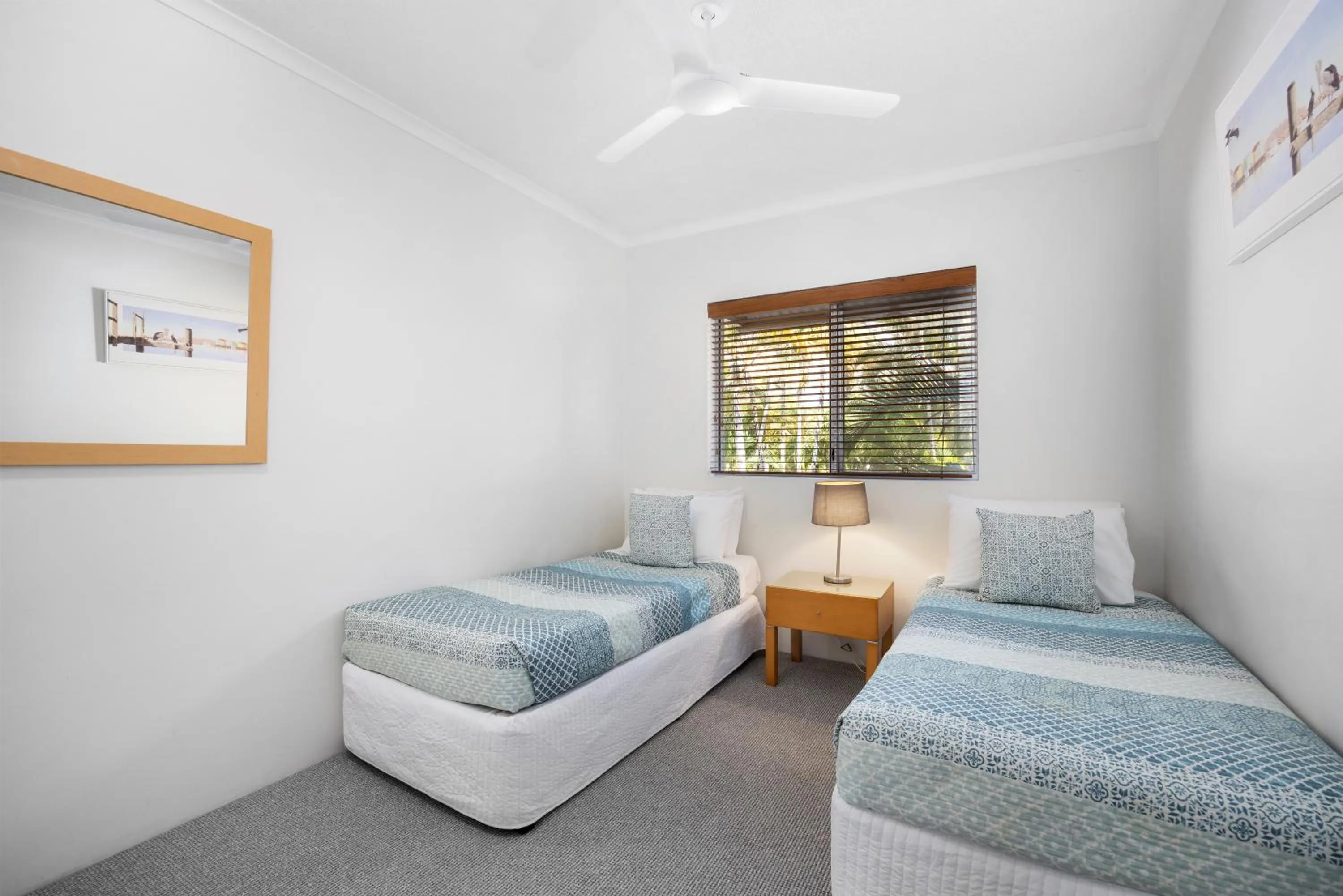 Bed in Noosa Outrigger Beach Resort