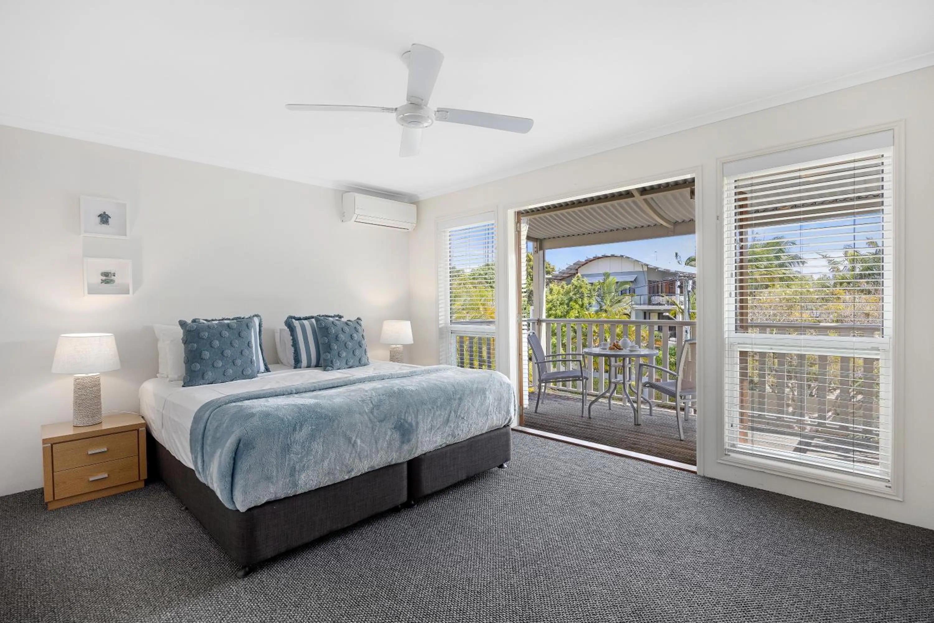 Bed in Noosa Outrigger Beach Resort