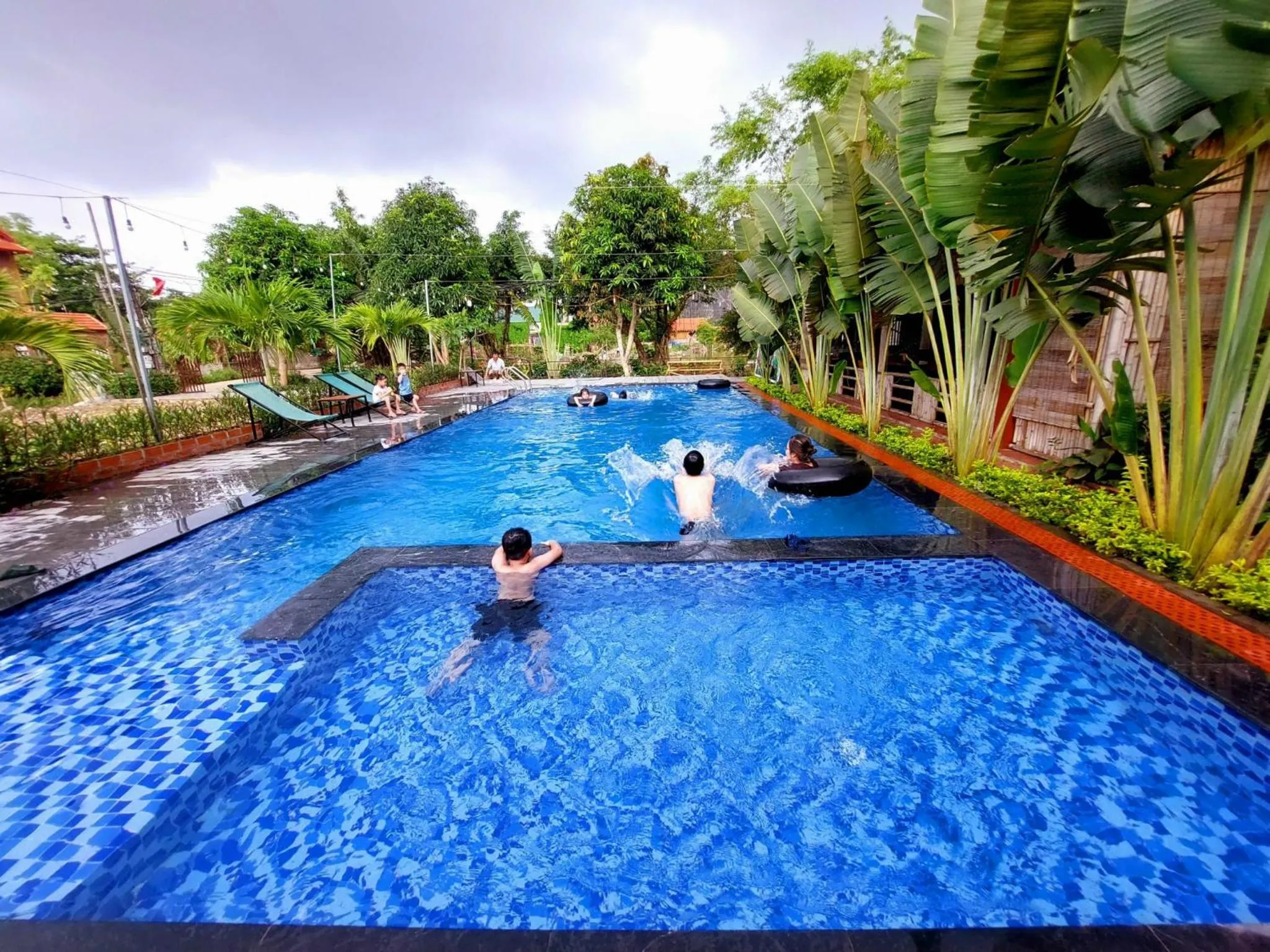 Swimming pool in Ninh Binh Mountain Side Homestay & Cafe