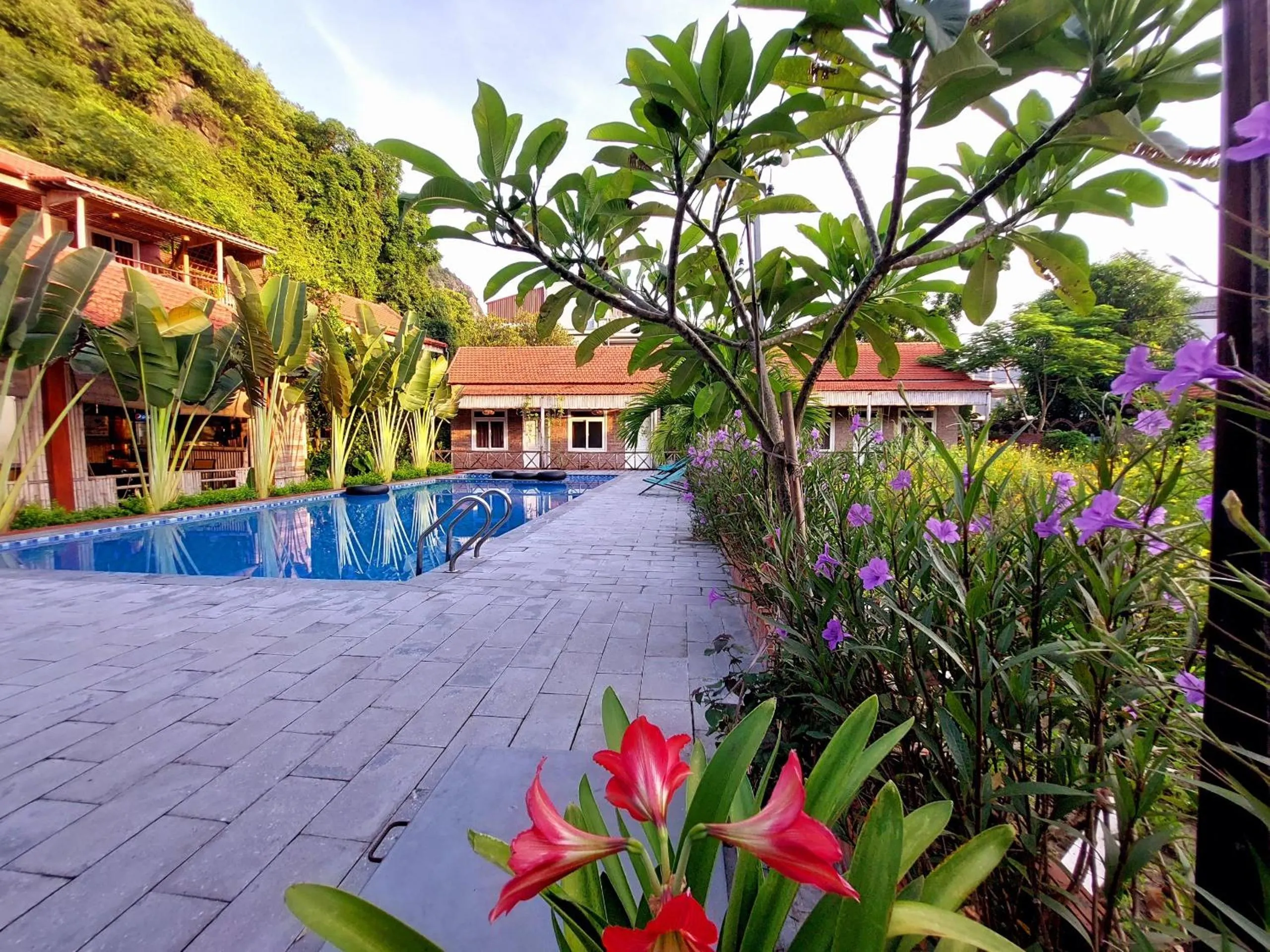 Swimming pool in Ninh Binh Mountain Side Homestay & Cafe