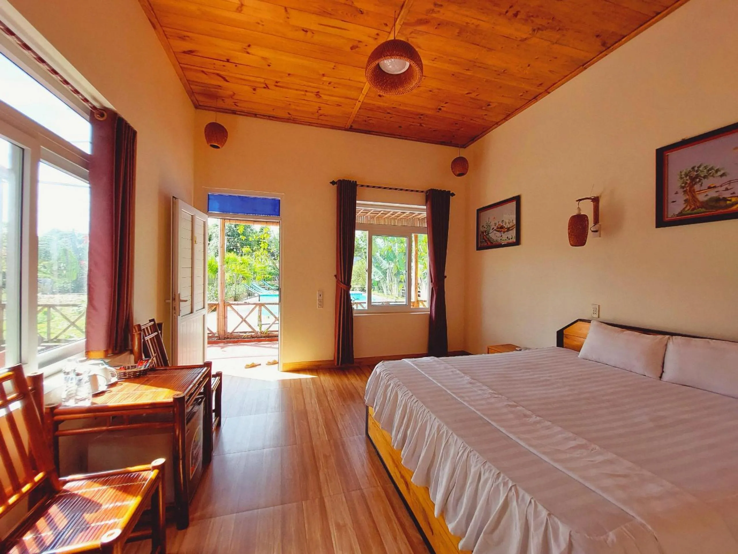 Bedroom, Bed in Ninh Binh Mountain Side Homestay & Cafe