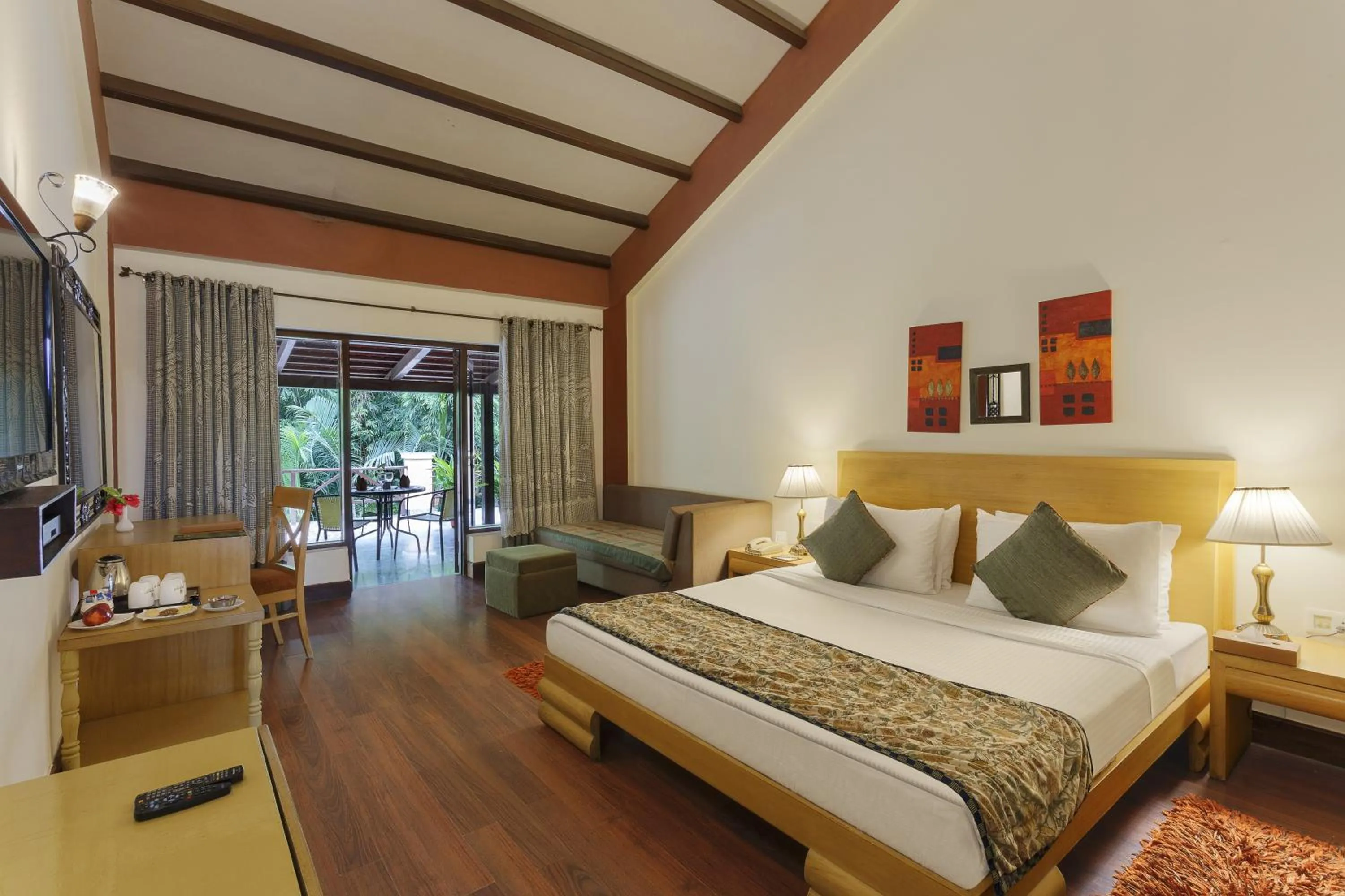 Photo of the whole room, Bed in The Riverview Retreat Corbett by Leisure Hotels