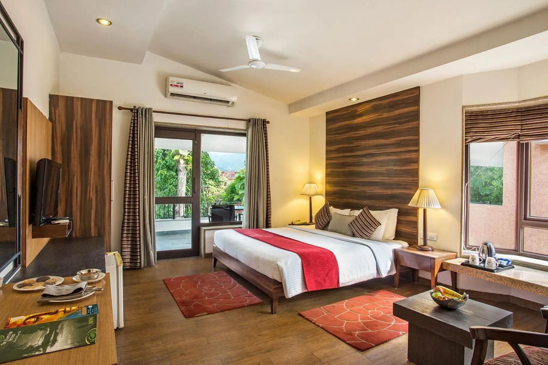 Bed in The Riverview Retreat Corbett by Leisure Hotels