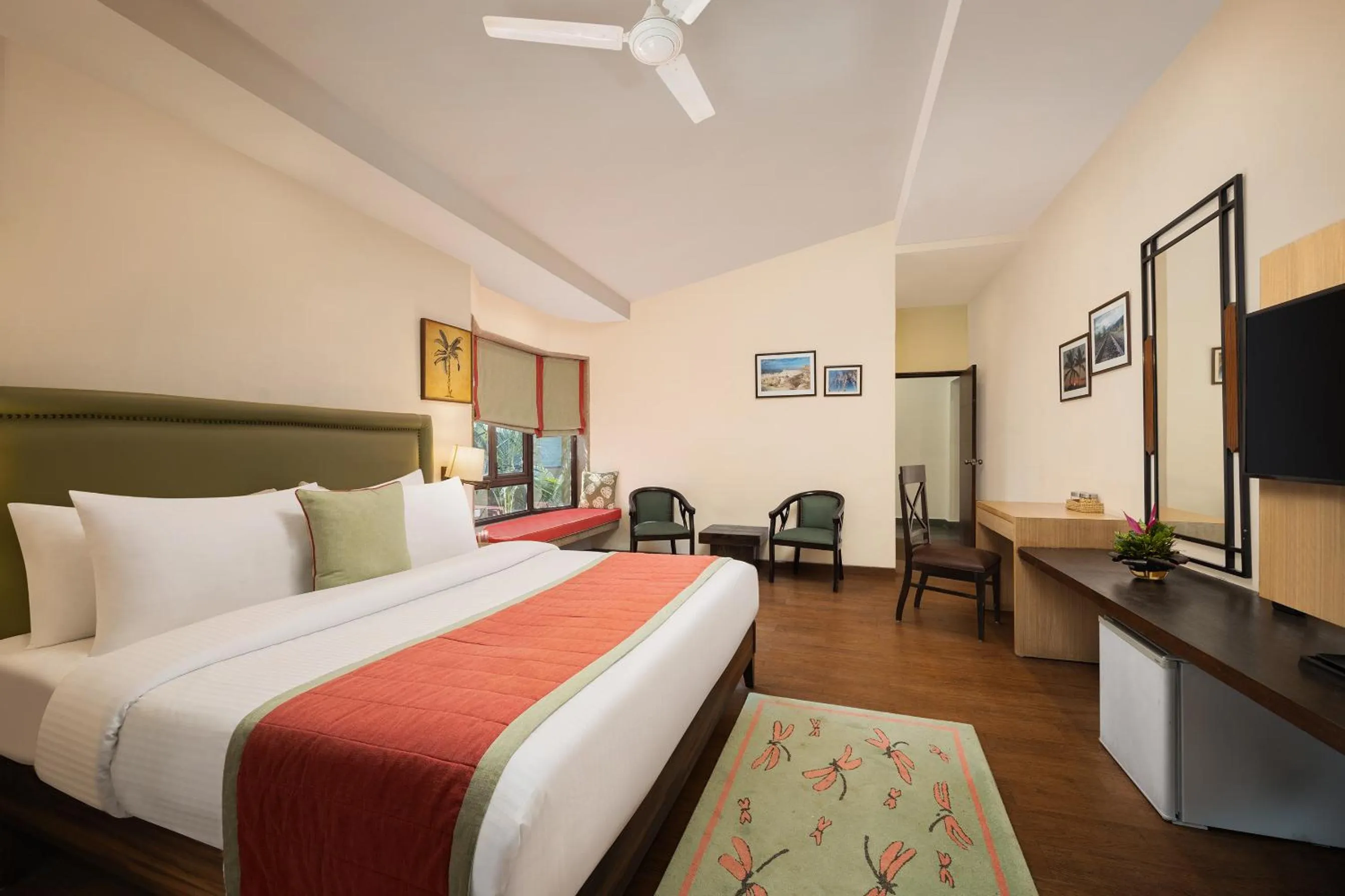 Bedroom, Bed in The Riverview Retreat Corbett by Leisure Hotels