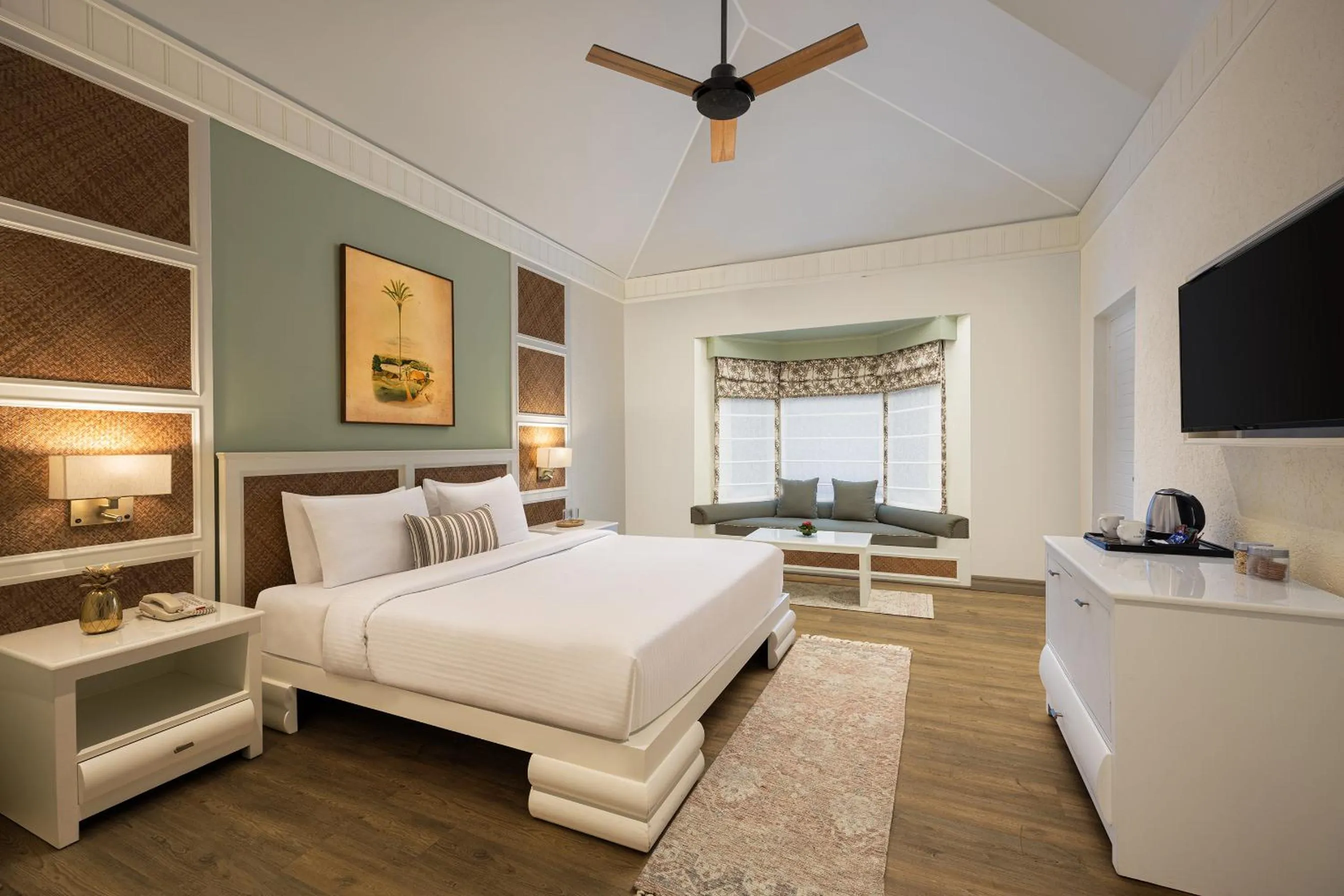 Bed in The Riverview Retreat Corbett by Leisure Hotels