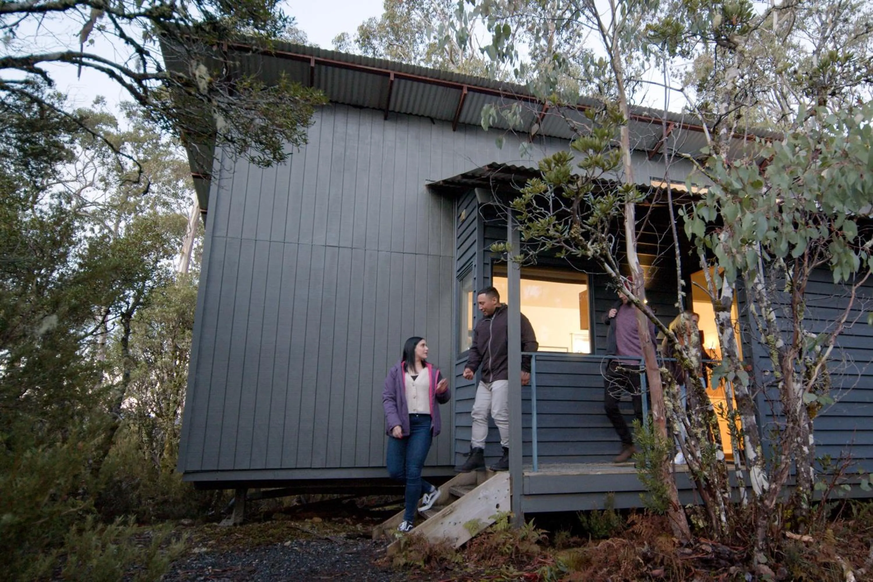 People in Cradle Mountain Wilderness Village