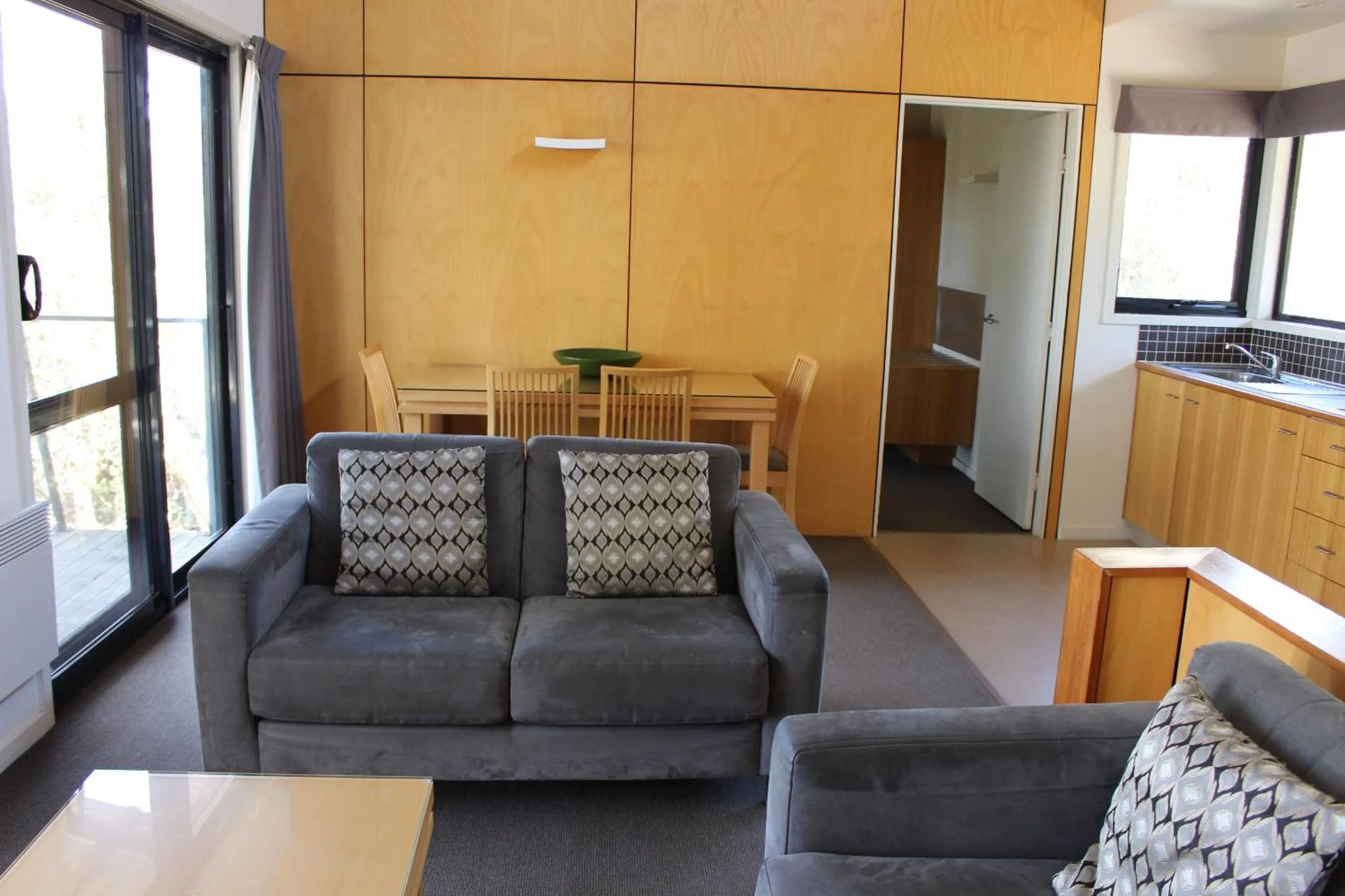 Living room in Cradle Mountain Wilderness Village