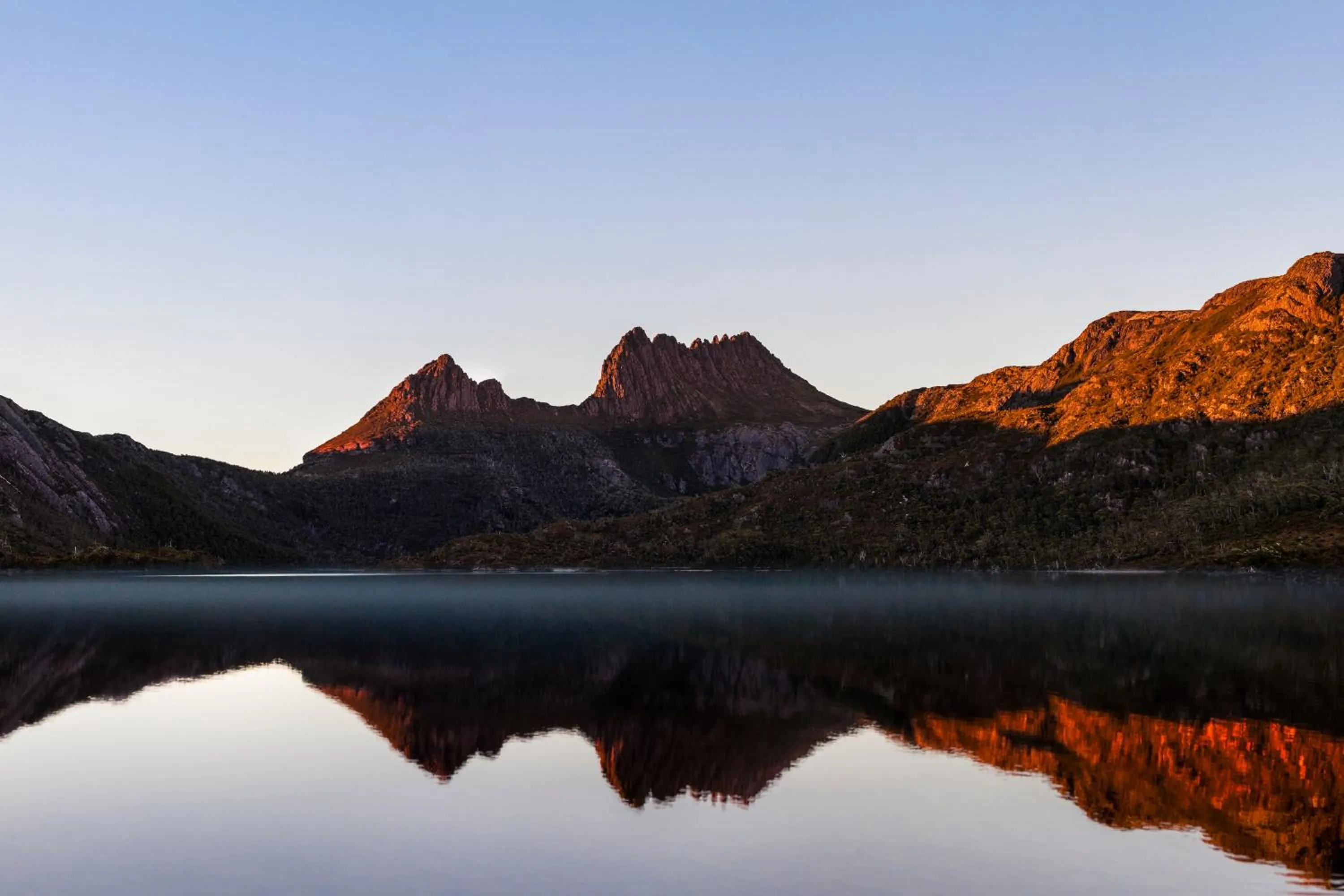 Natural landscape in Cradle Mountain Wilderness Village