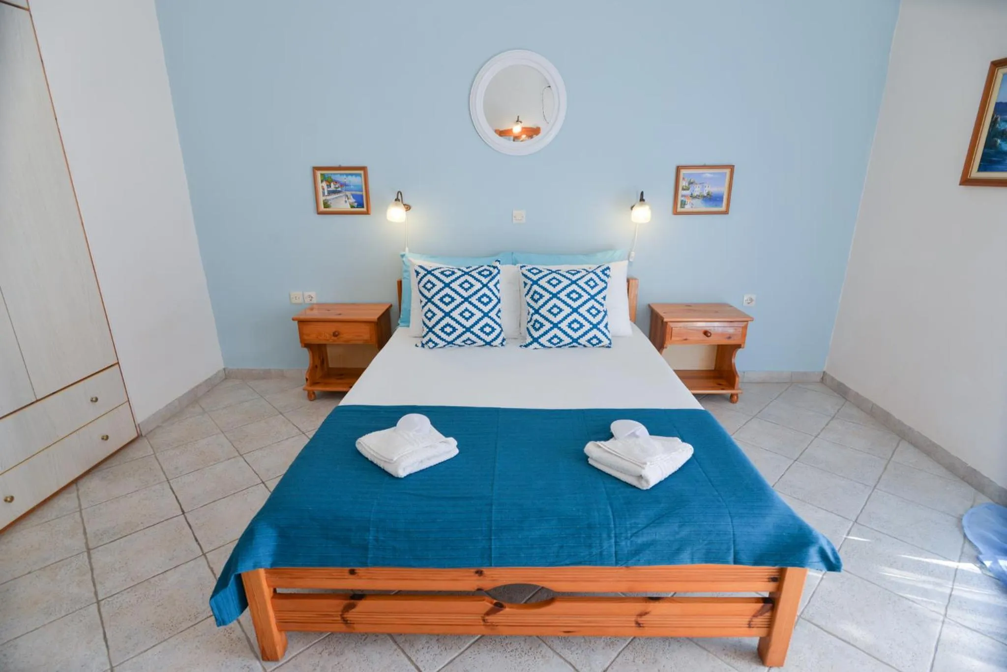 Bed in Villa Myrto