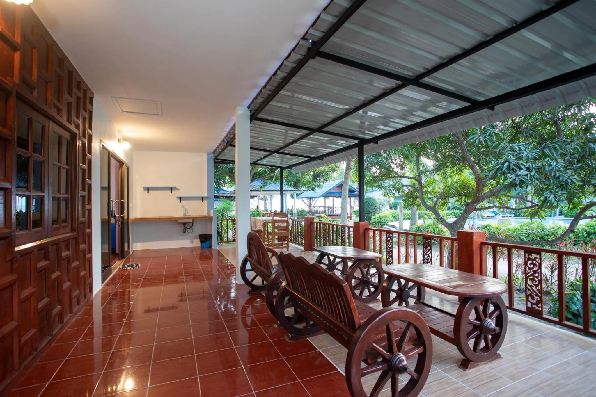 Patio in Rung Arun Resort