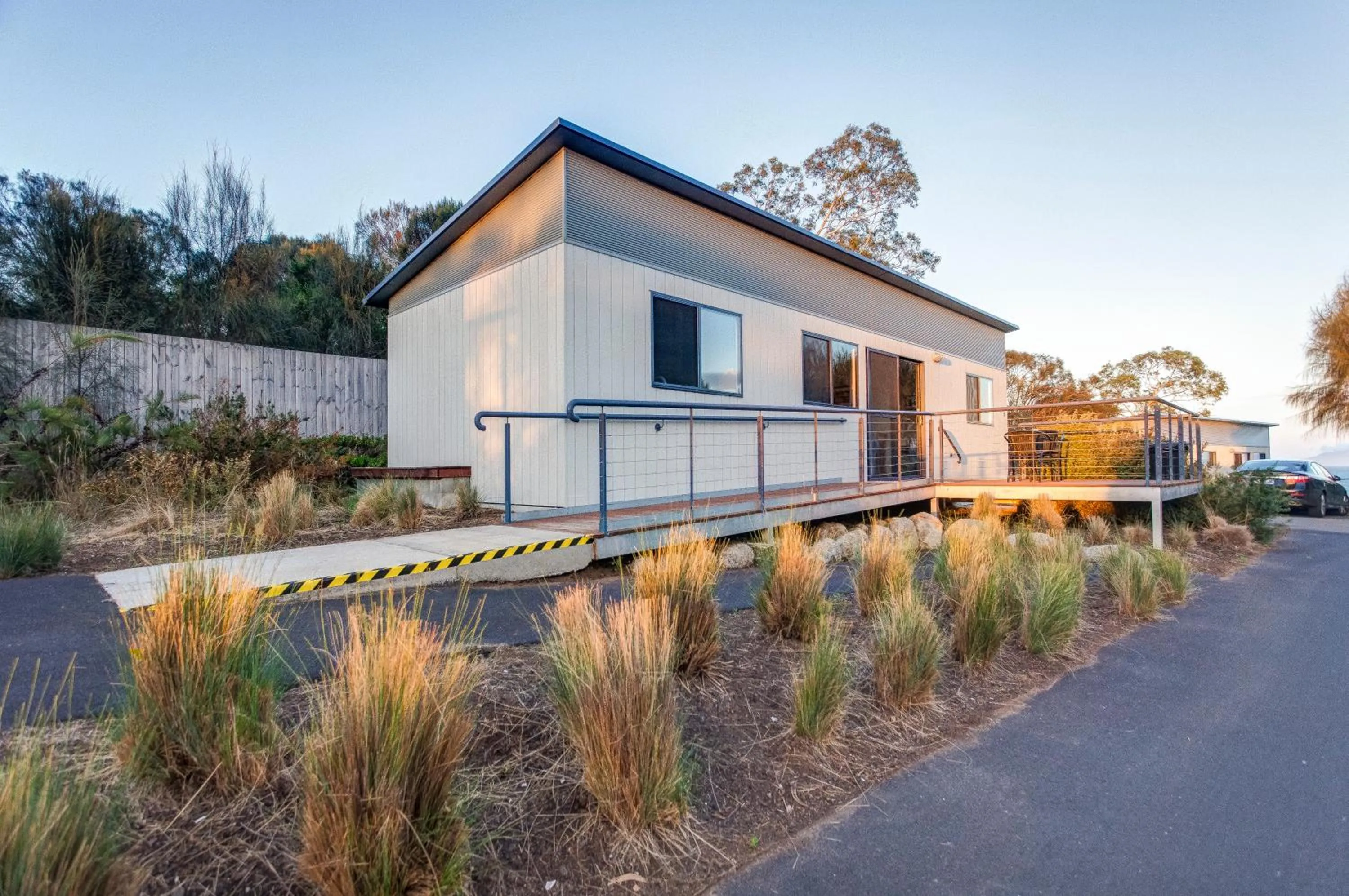 Facade/entrance in Swansea Beach Chalets