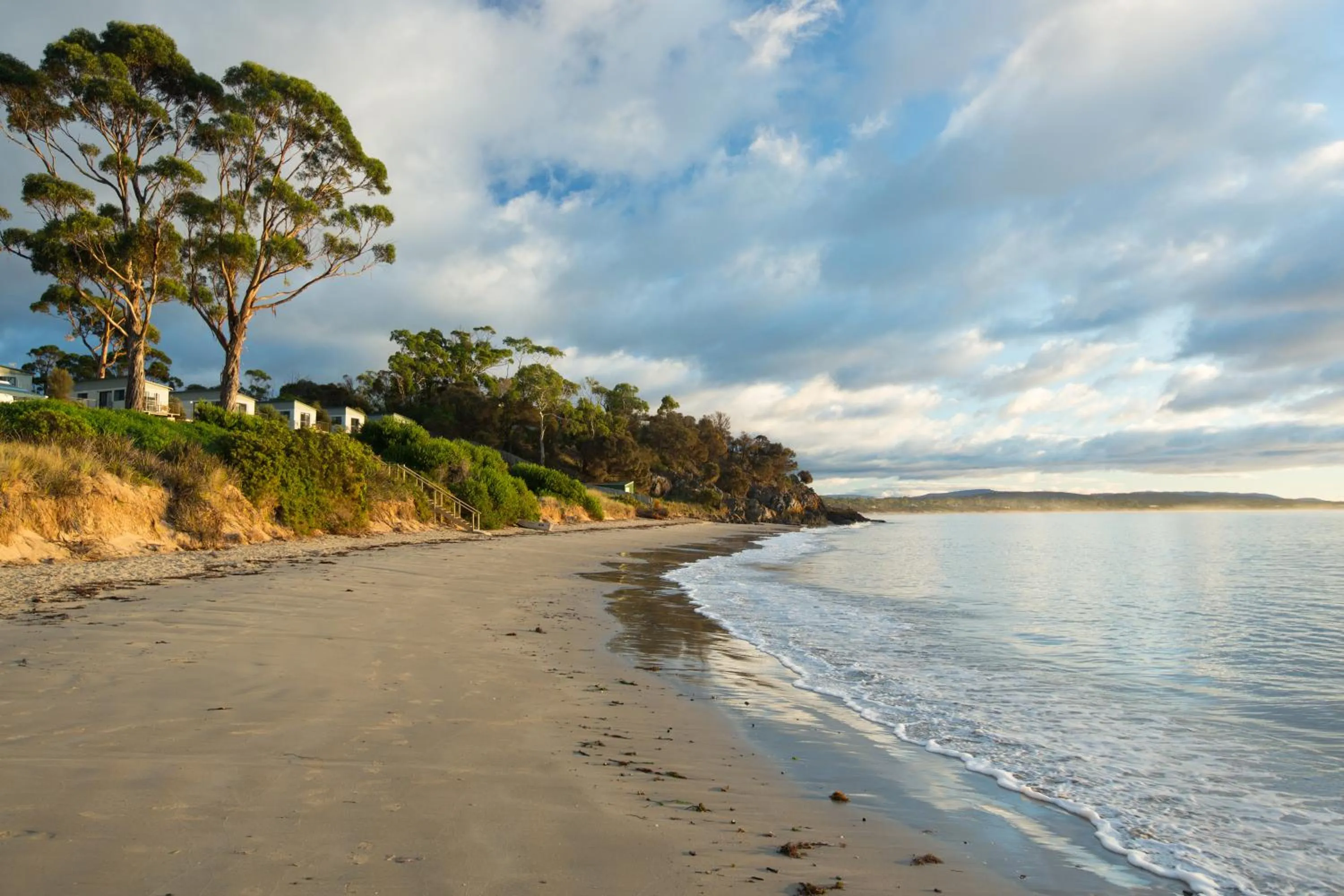 Day in Swansea Beach Chalets